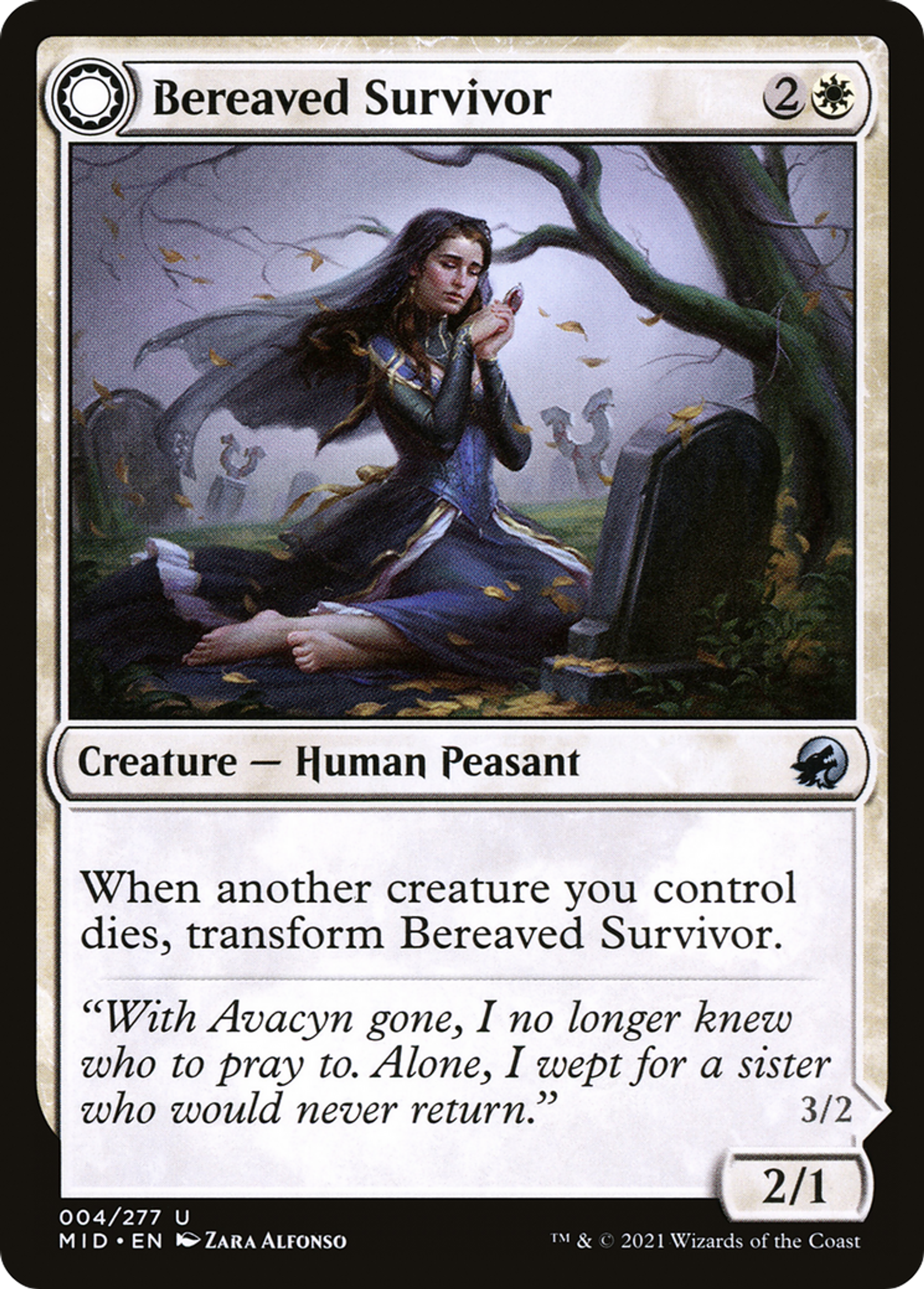 Bereaved Survivor // Dauntless Avenger — Innistrad: Midnight Hunt — Magic: The Gathering