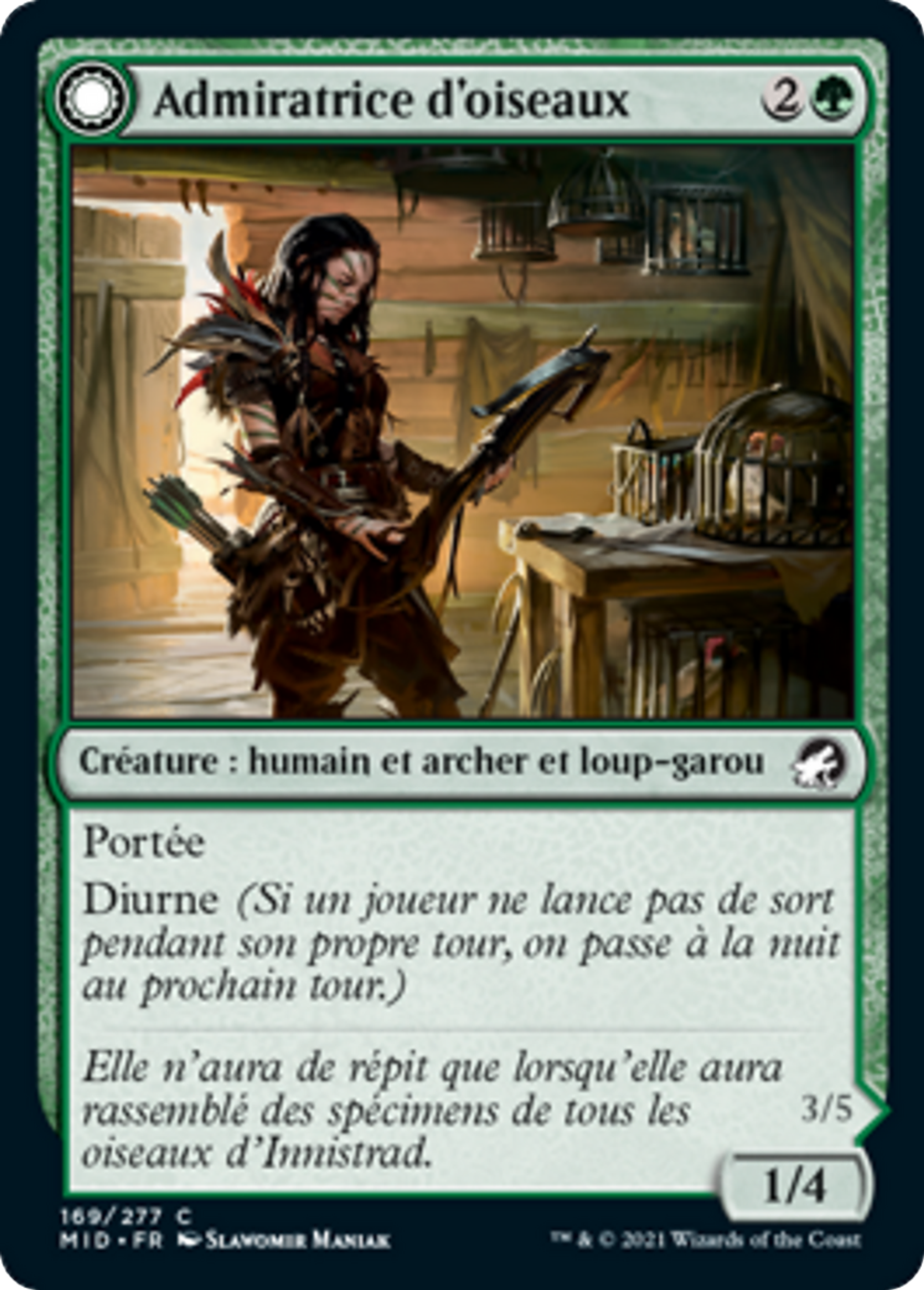 Admiratrice d'oiseaux // Déchiqueteuse d'ailes — Innistrad: Midnight Hunt — Magic: The Gathering