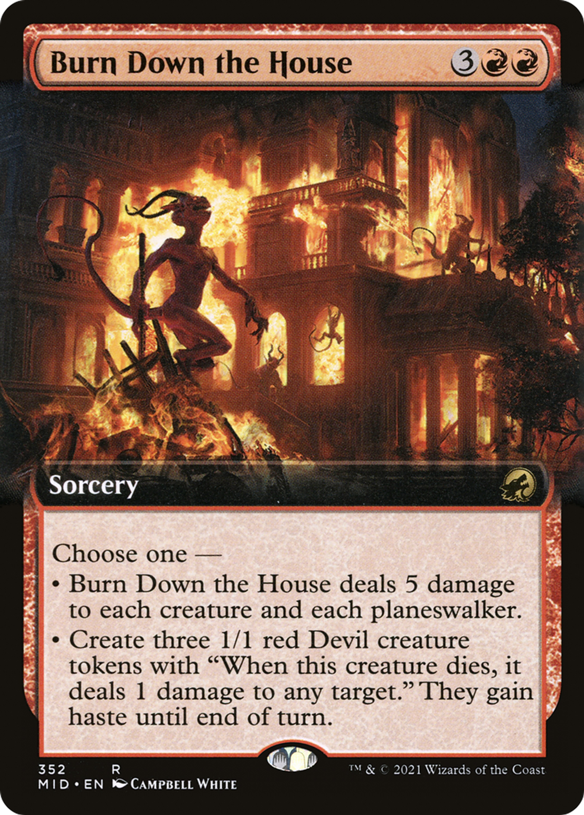 Burn Down the House — Innistrad: Midnight Hunt — Magic: The Gathering