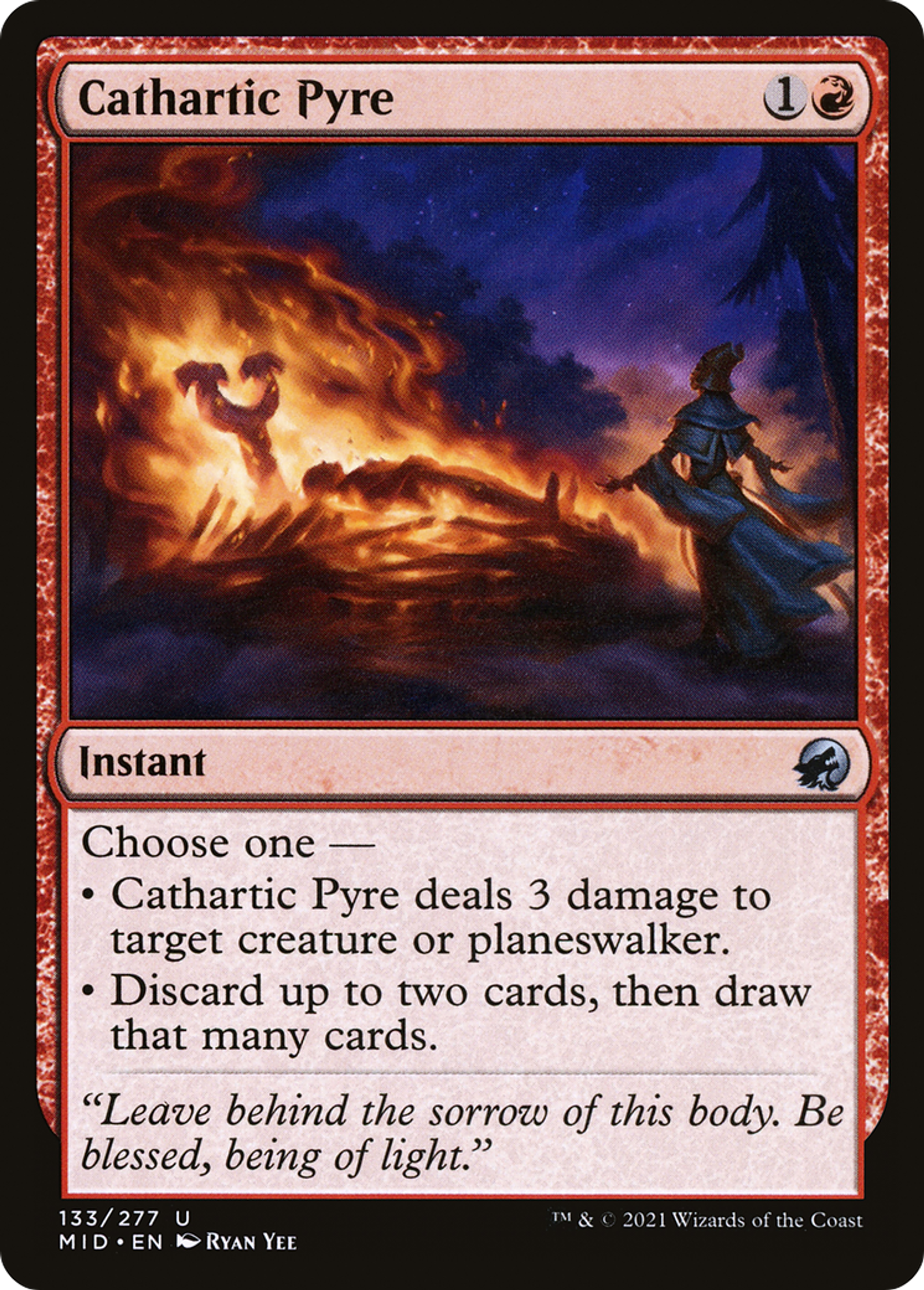Bûcher funéraire cathartique — Innistrad: Midnight Hunt — Magic: The Gathering