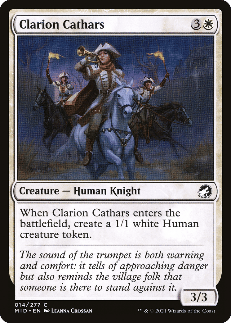 Clarion Cathars — Innistrad: Midnight Hunt — Magic: The Gathering