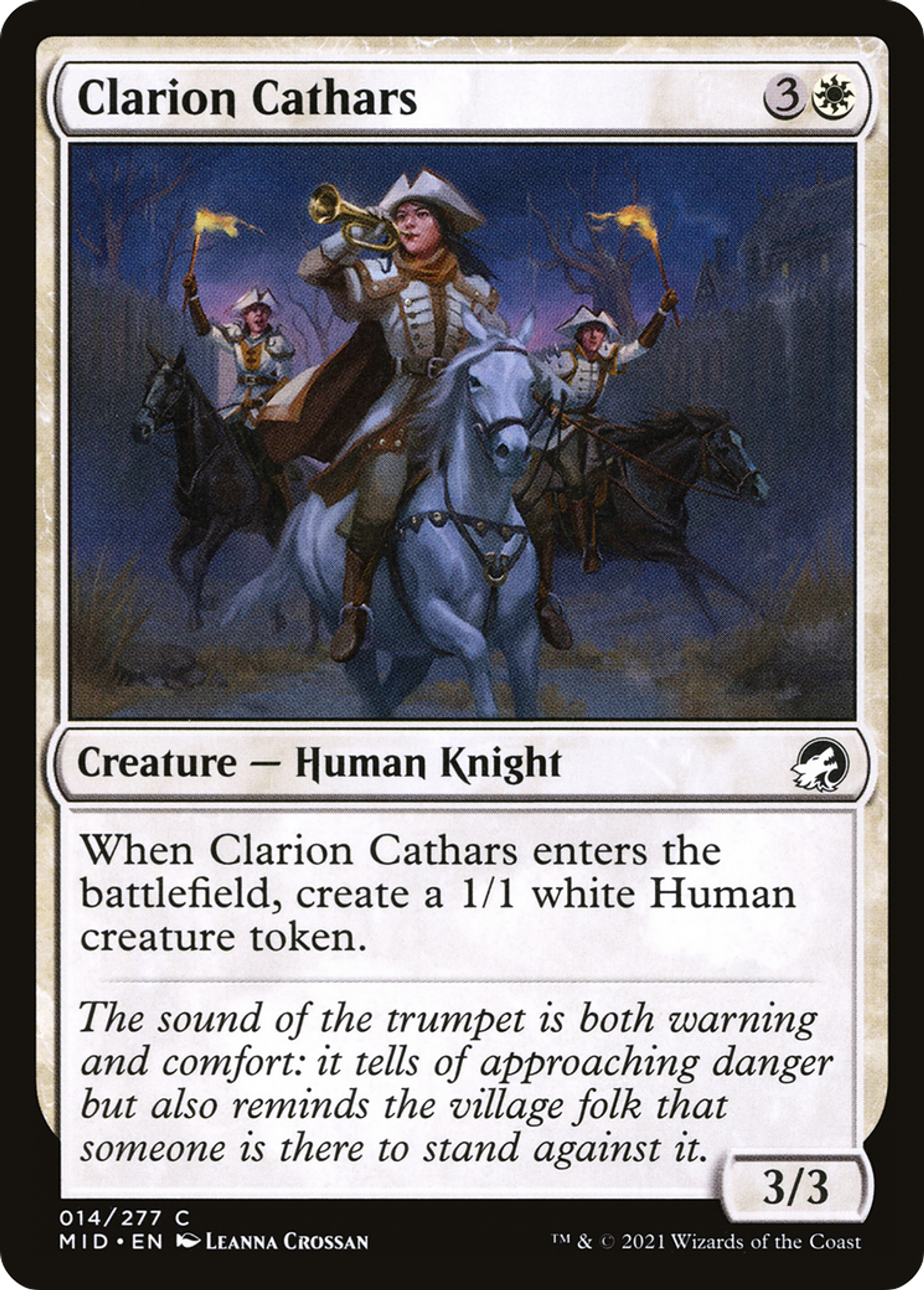 Clarion Cathars — Innistrad: Midnight Hunt — Magic: The Gathering