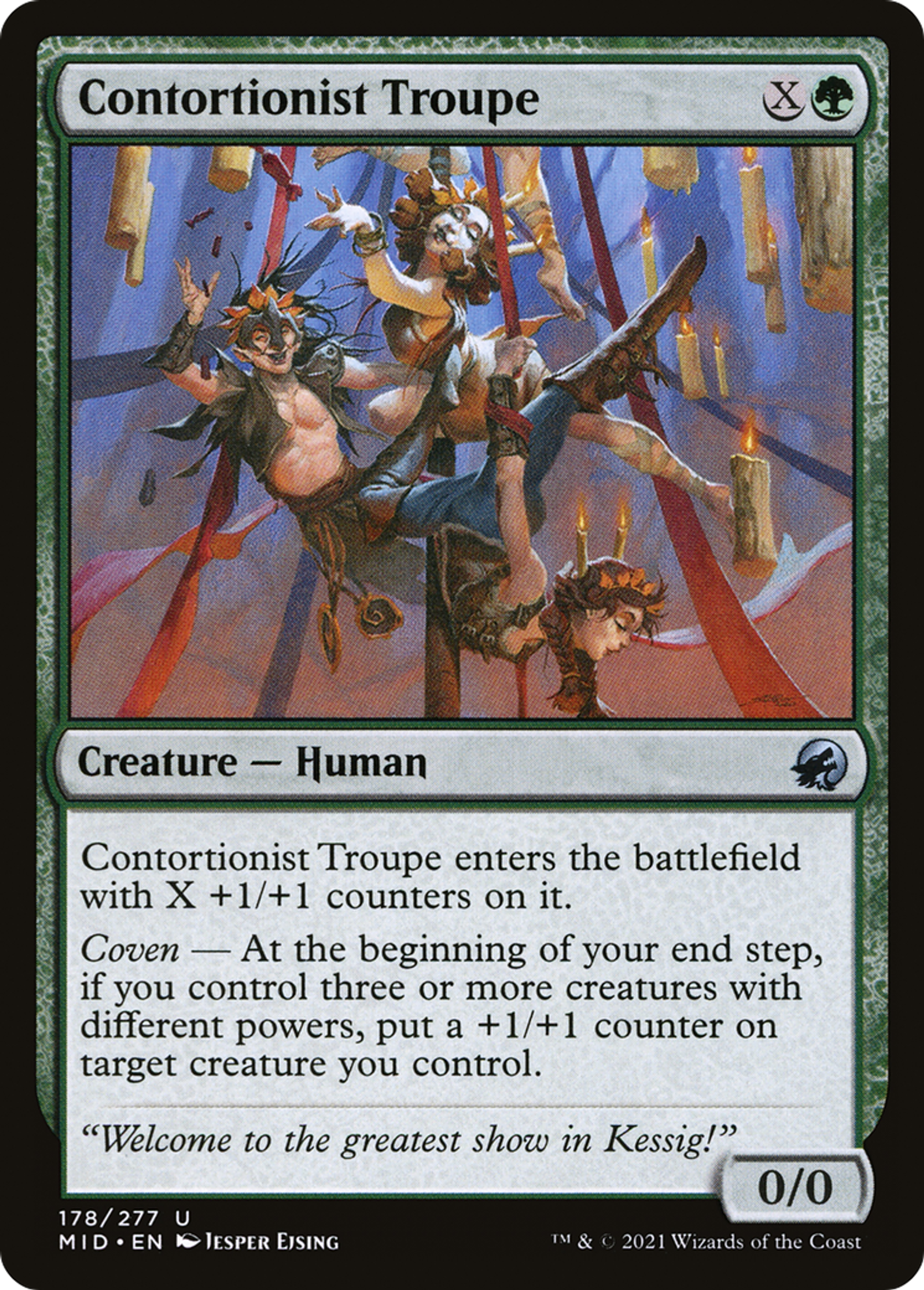 Troupe de contorsionnistes — Innistrad: Midnight Hunt — Magic: The Gathering