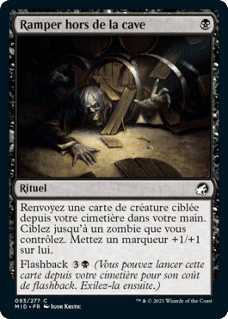 Ramper hors de la cave — Innistrad: Midnight Hunt — Magic: The Gathering