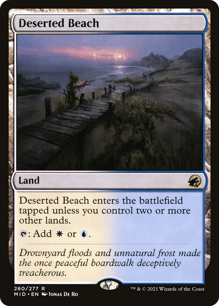 Deserted Beach — Innistrad: Midnight Hunt — Magic: The Gathering