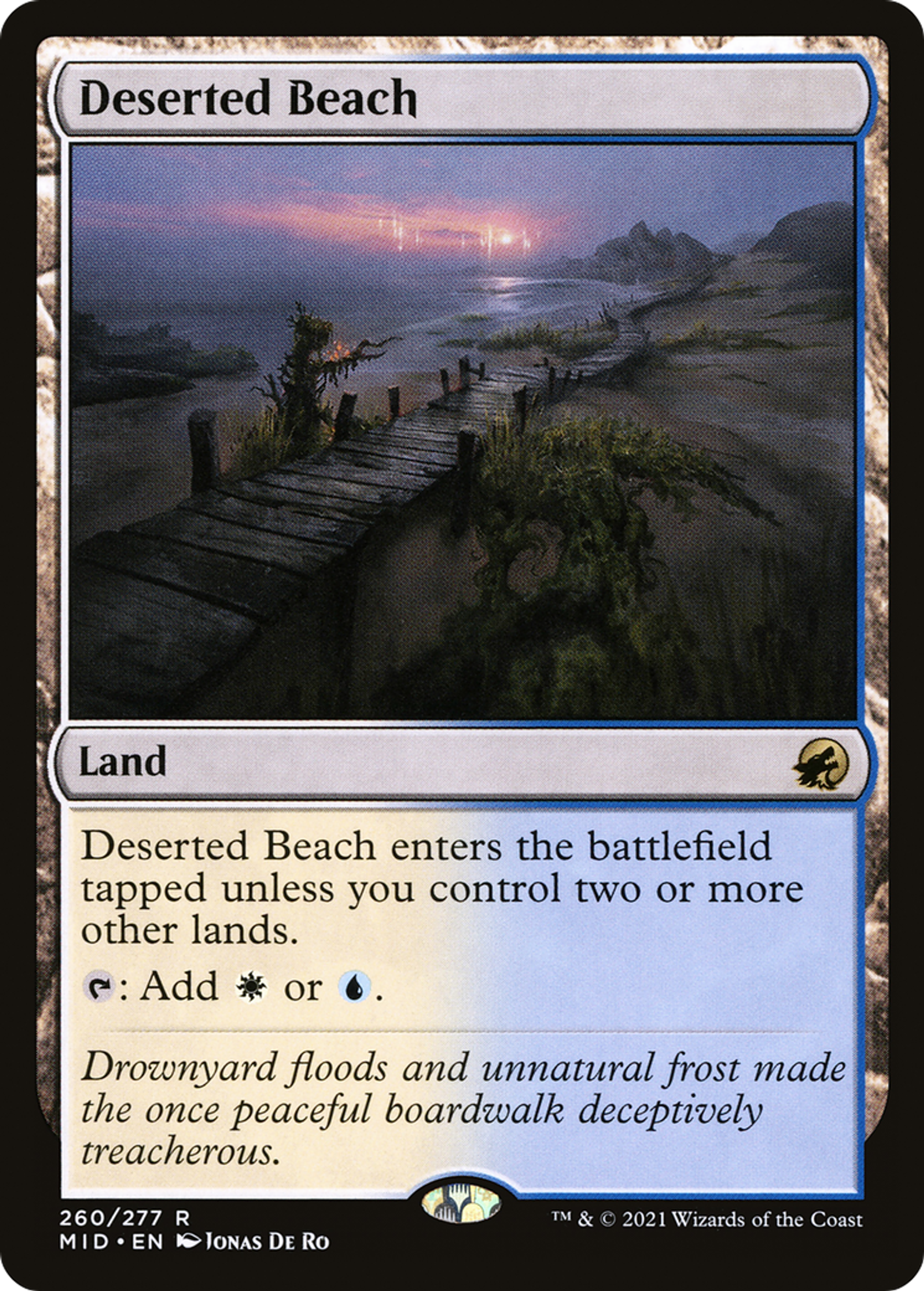 Deserted Beach — Innistrad: Midnight Hunt — Magic: The Gathering