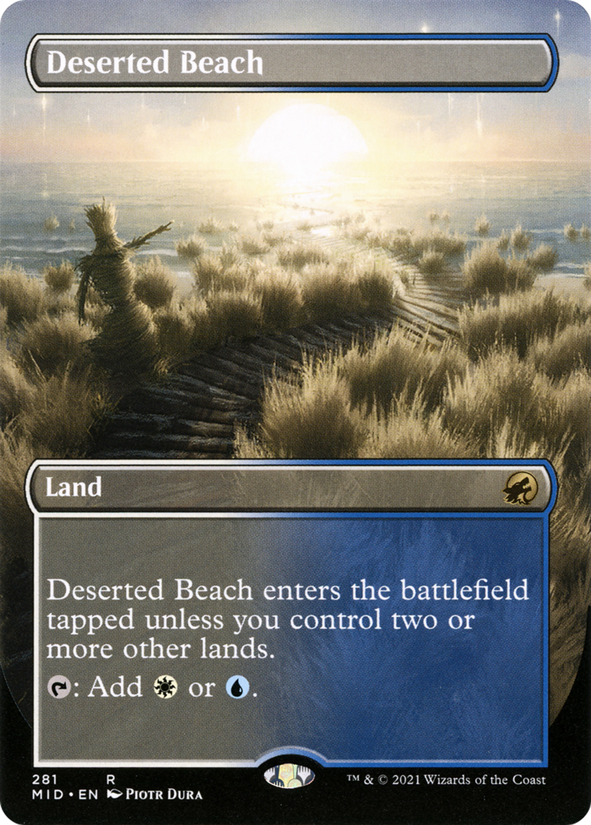 Deserted Beach — Innistrad: Midnight Hunt — Magic: The Gathering