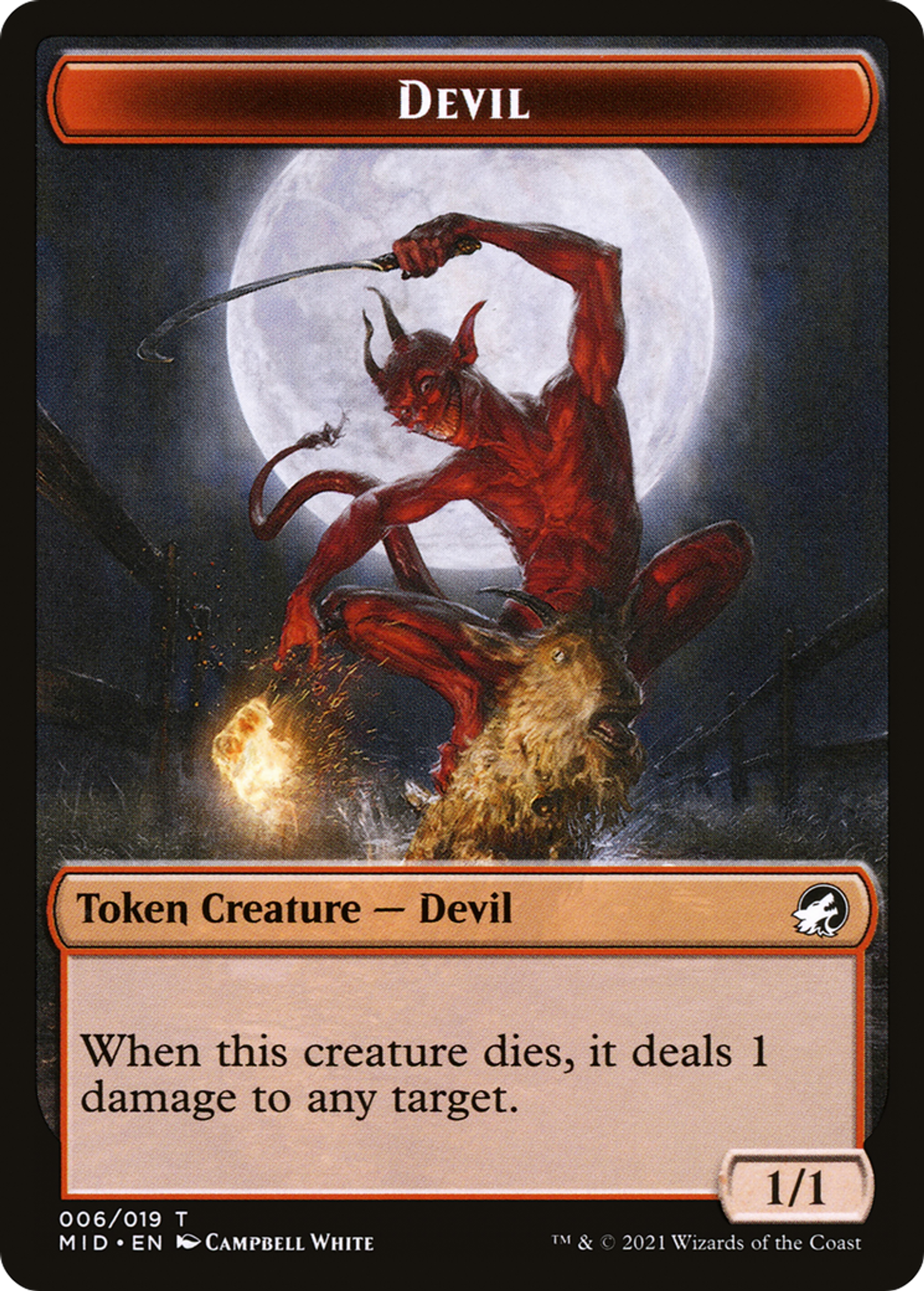 Devil — Innistrad: Midnight Hunt — Magic: The Gathering
