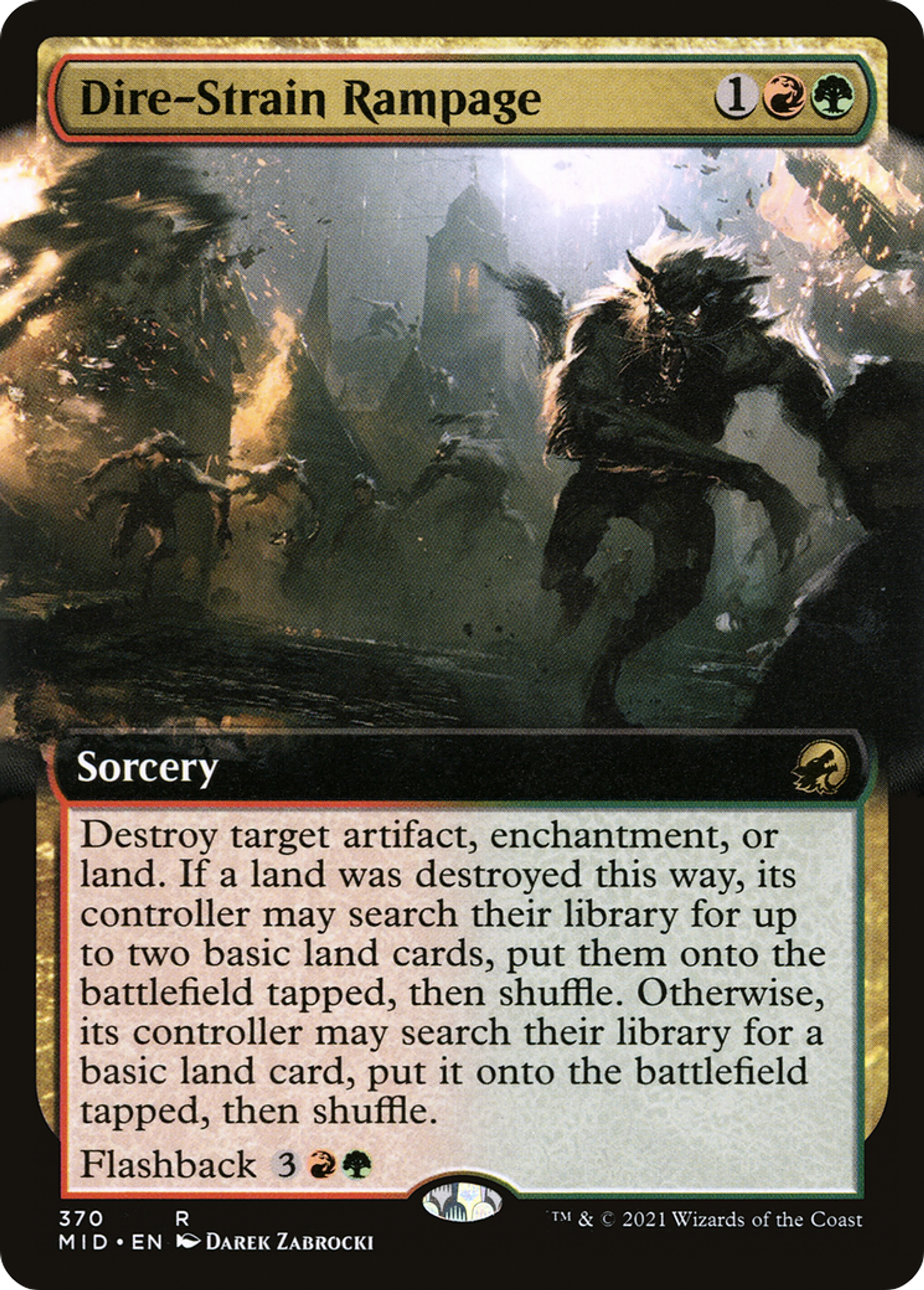 Dire-Strain Rampage — Innistrad: Midnight Hunt — Magic: The Gathering