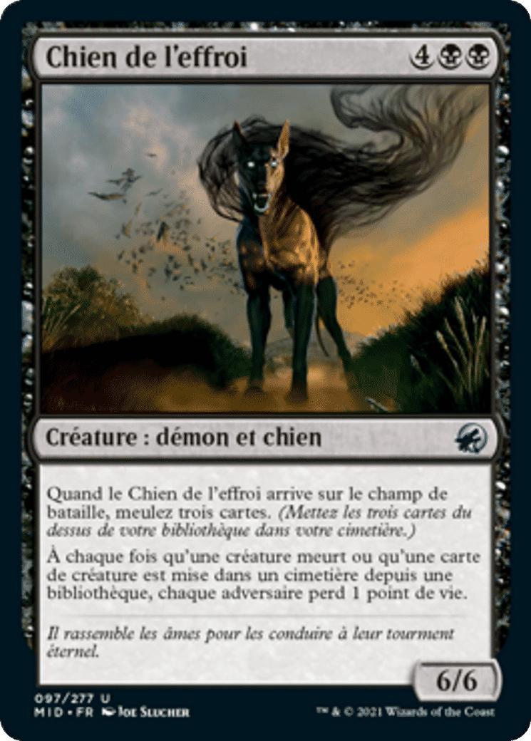 Chien de l'effroi — Innistrad: Midnight Hunt — Magic: The Gathering