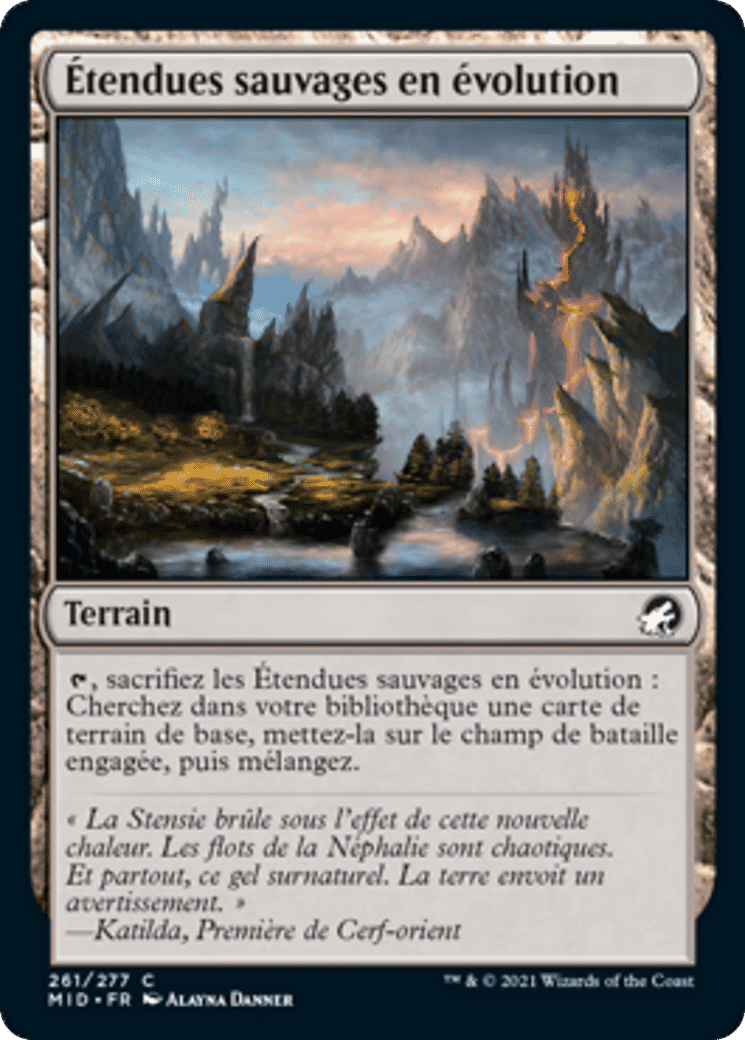 Étendues sauvages en évolution — Innistrad: Midnight Hunt — Magic: The Gathering