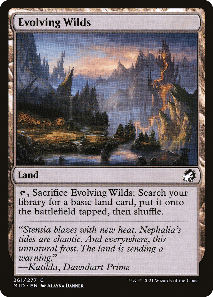 Evolving Wilds — Innistrad: Midnight Hunt — Magic: The Gathering