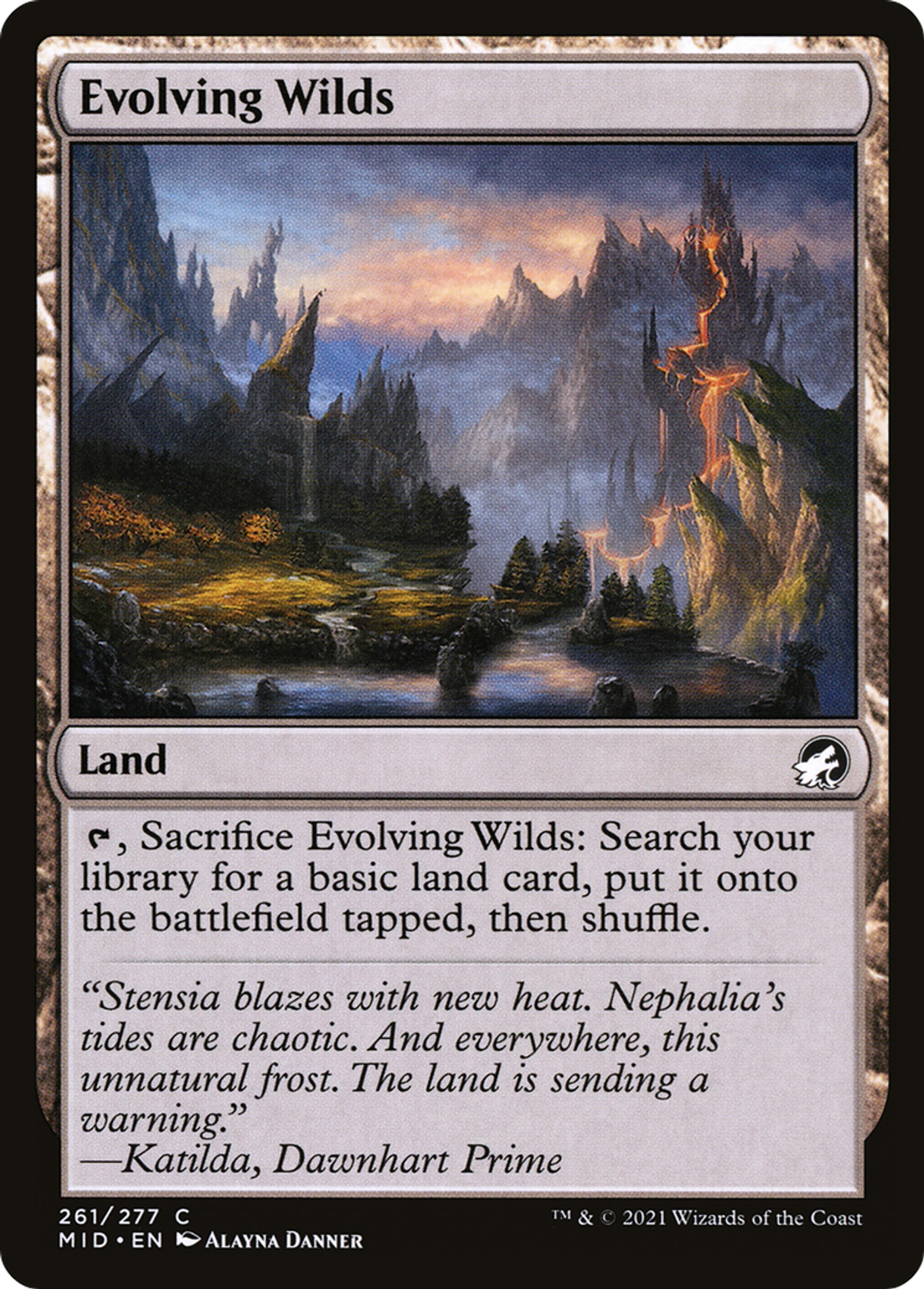 Evolving Wilds — Innistrad: Midnight Hunt — Magic: The Gathering