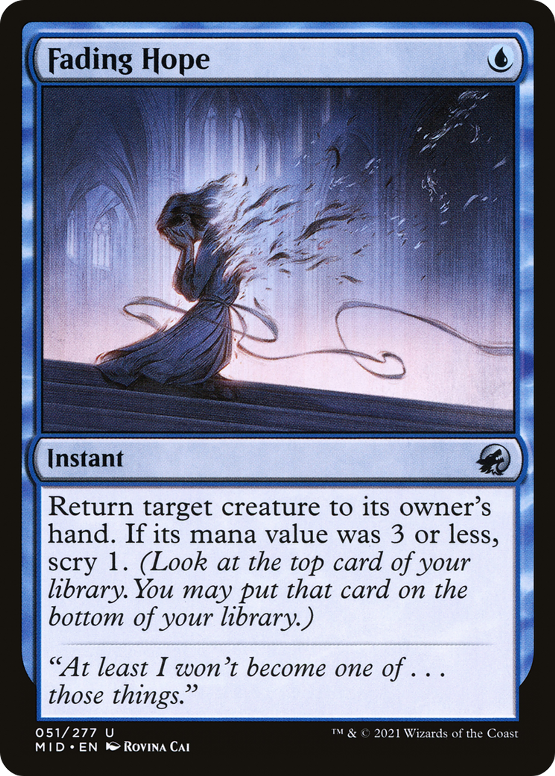 Fading Hope — Innistrad: Midnight Hunt — Magic: The Gathering