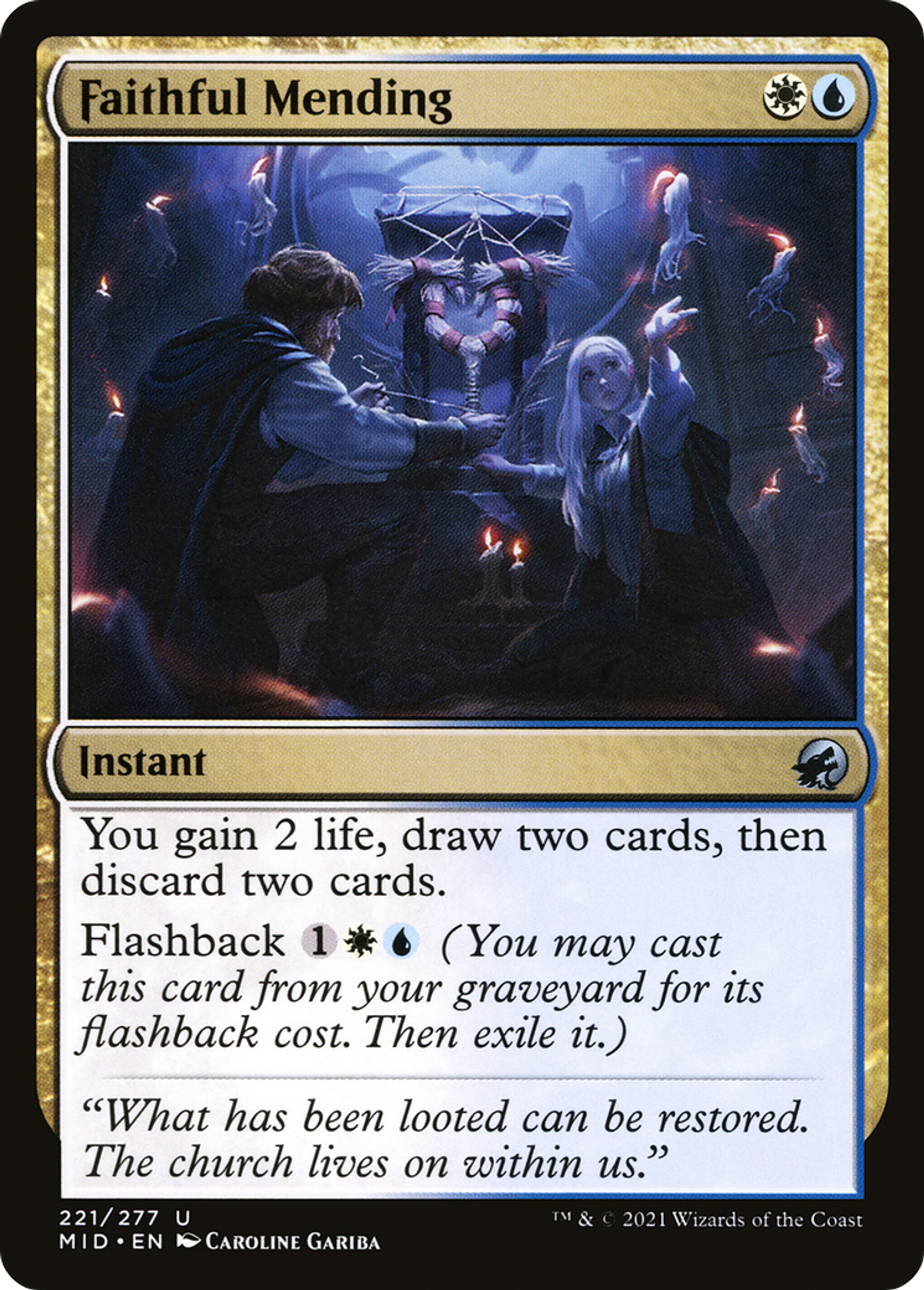 Faithful Mending — Innistrad: Midnight Hunt — Magic: The Gathering