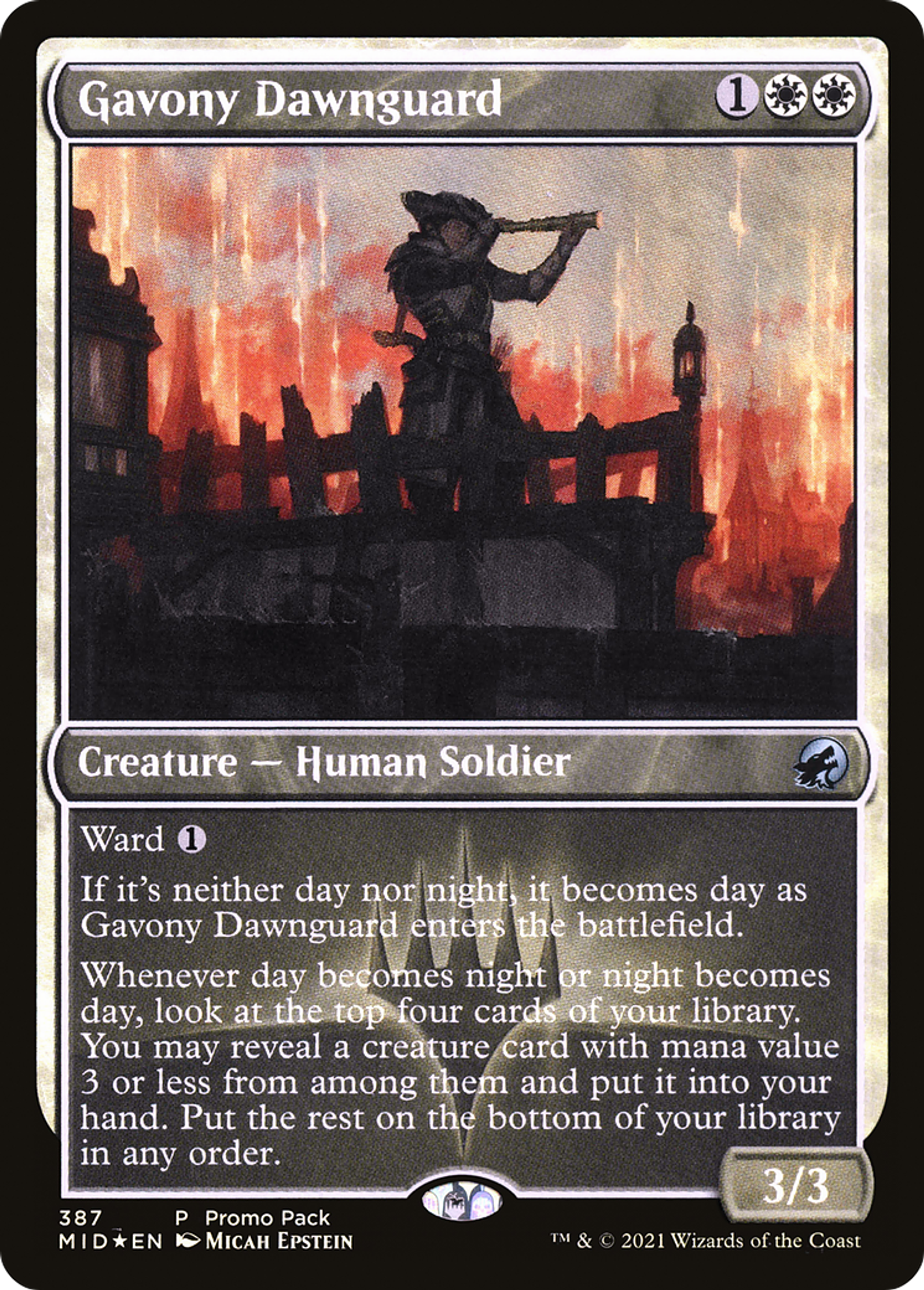 Gavony Dawnguard — Innistrad: Midnight Hunt — Magic: The Gathering