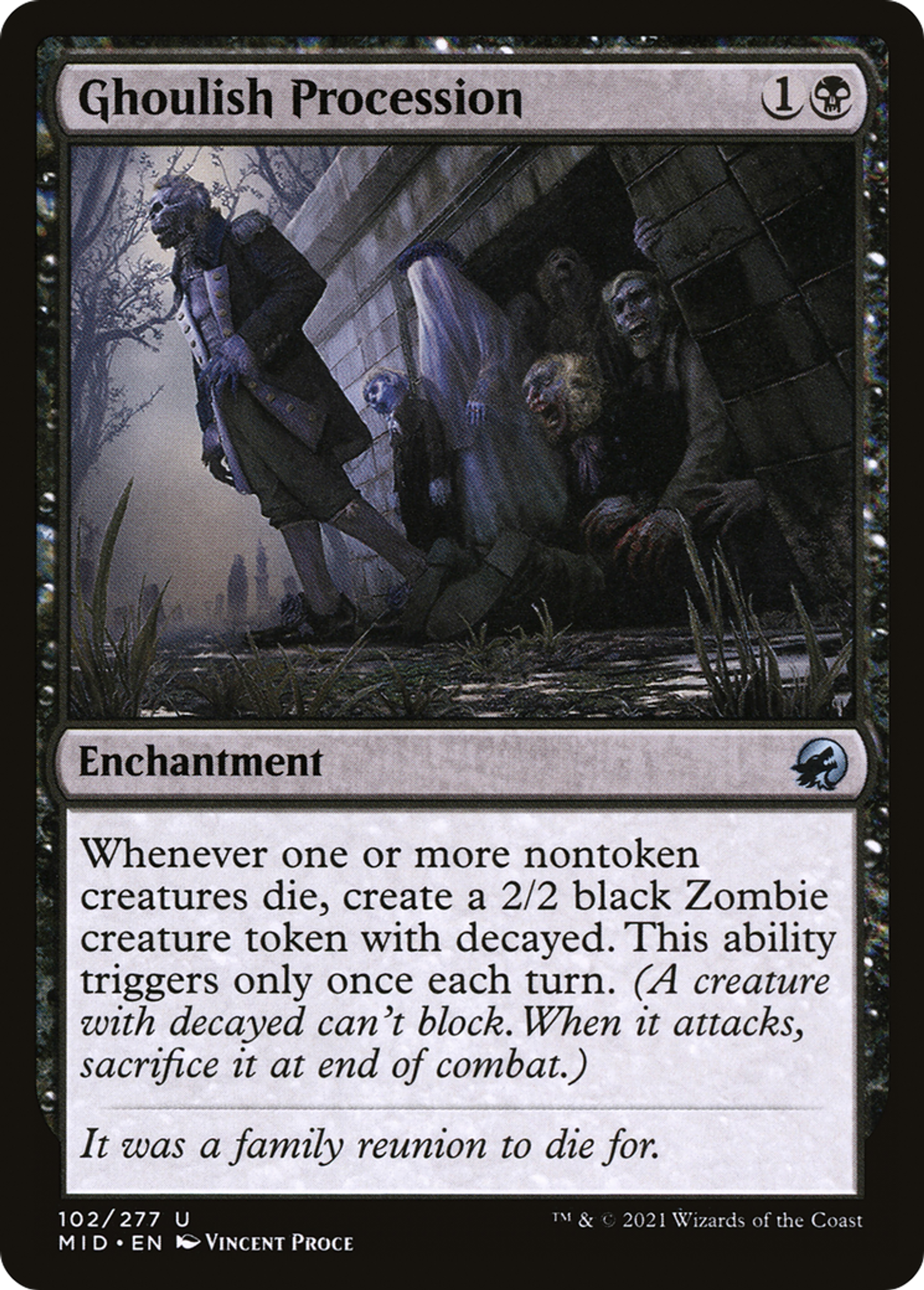 Procession de goules — Innistrad: Midnight Hunt — Magic: The Gathering
