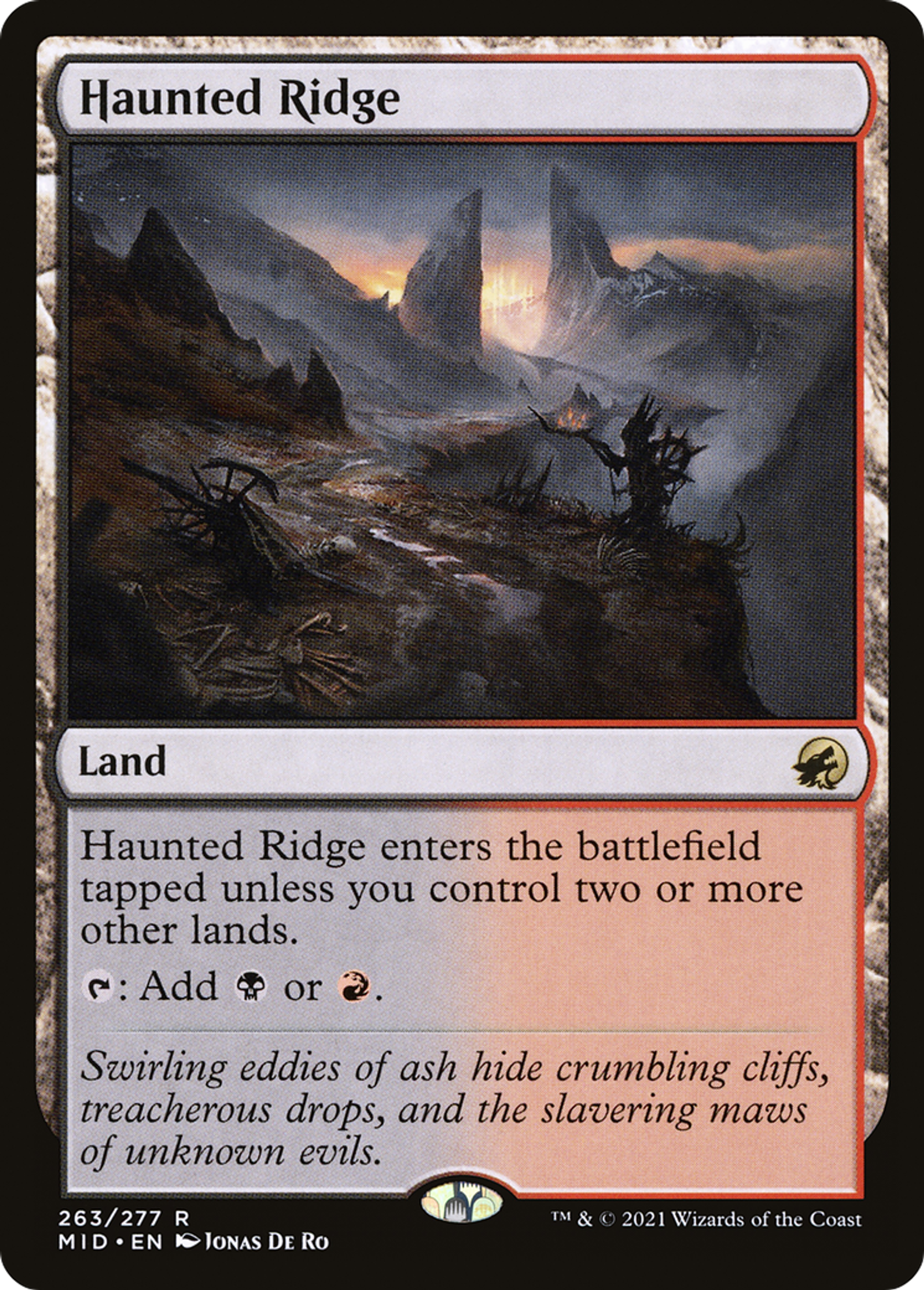 Haunted Ridge — Innistrad: Midnight Hunt — Magic: The Gathering