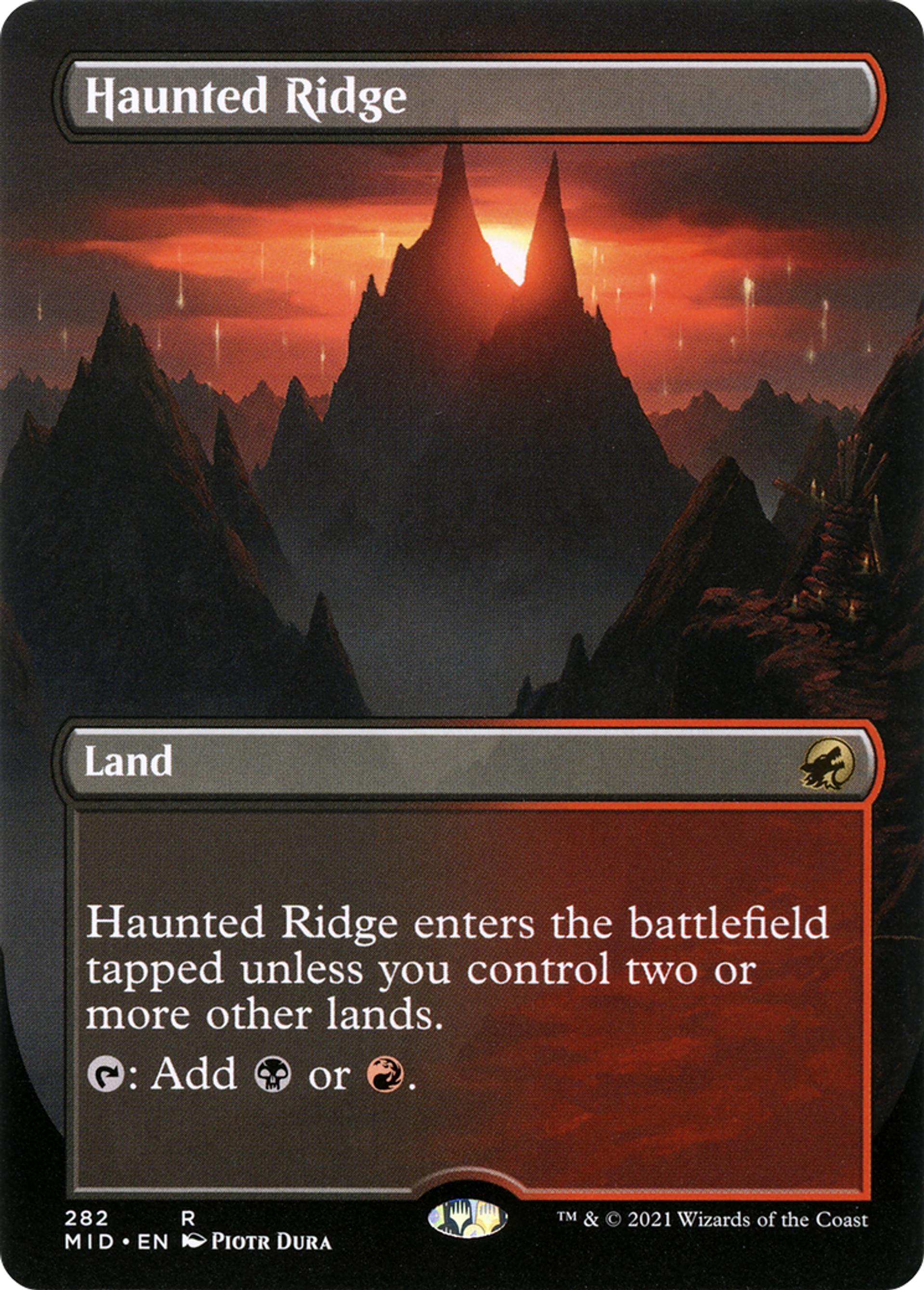 Haunted Ridge — Innistrad: Midnight Hunt — Magic: The Gathering