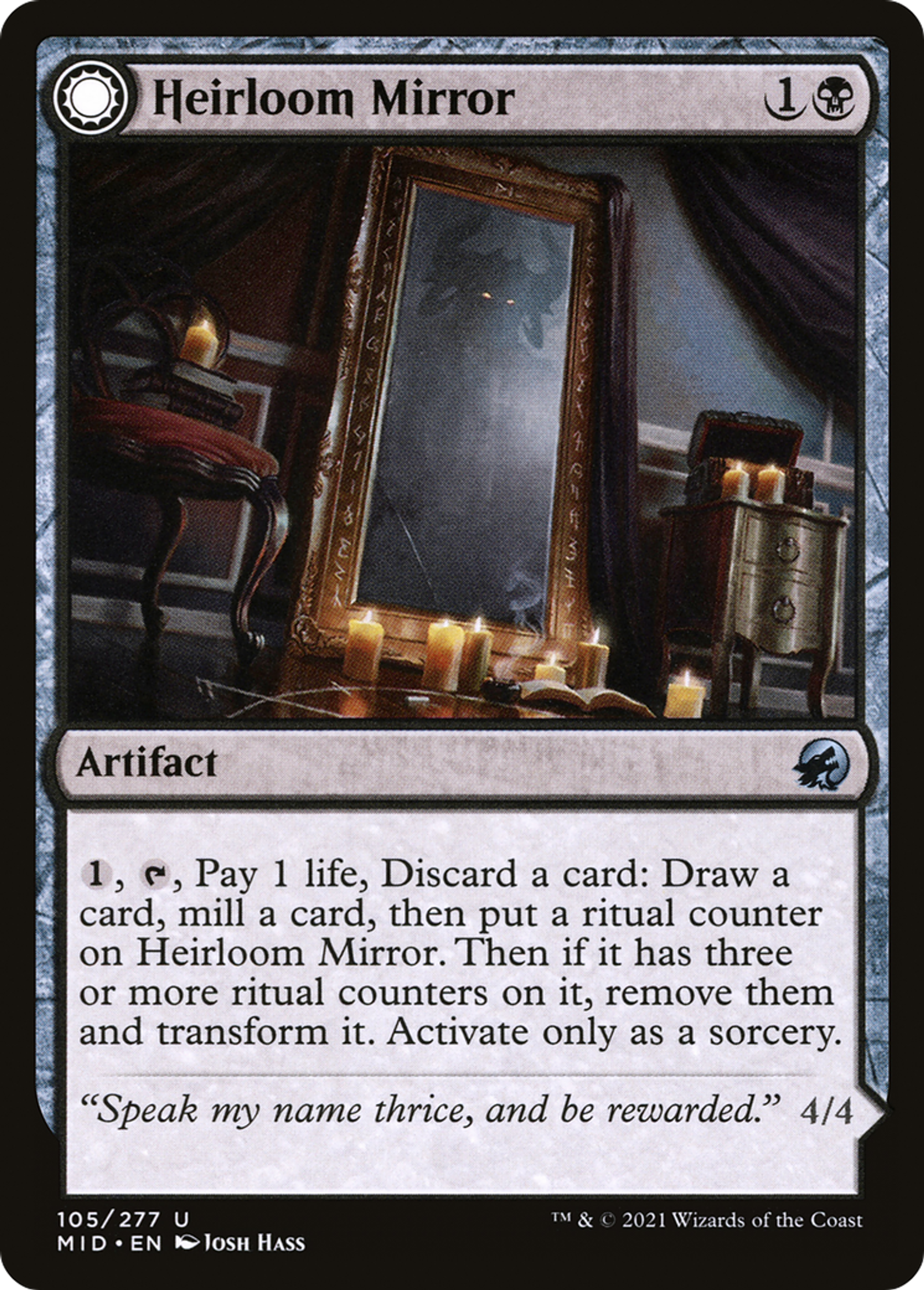 Heirloom Mirror // Inherited Fiend — Innistrad: Midnight Hunt — Magic: The Gathering