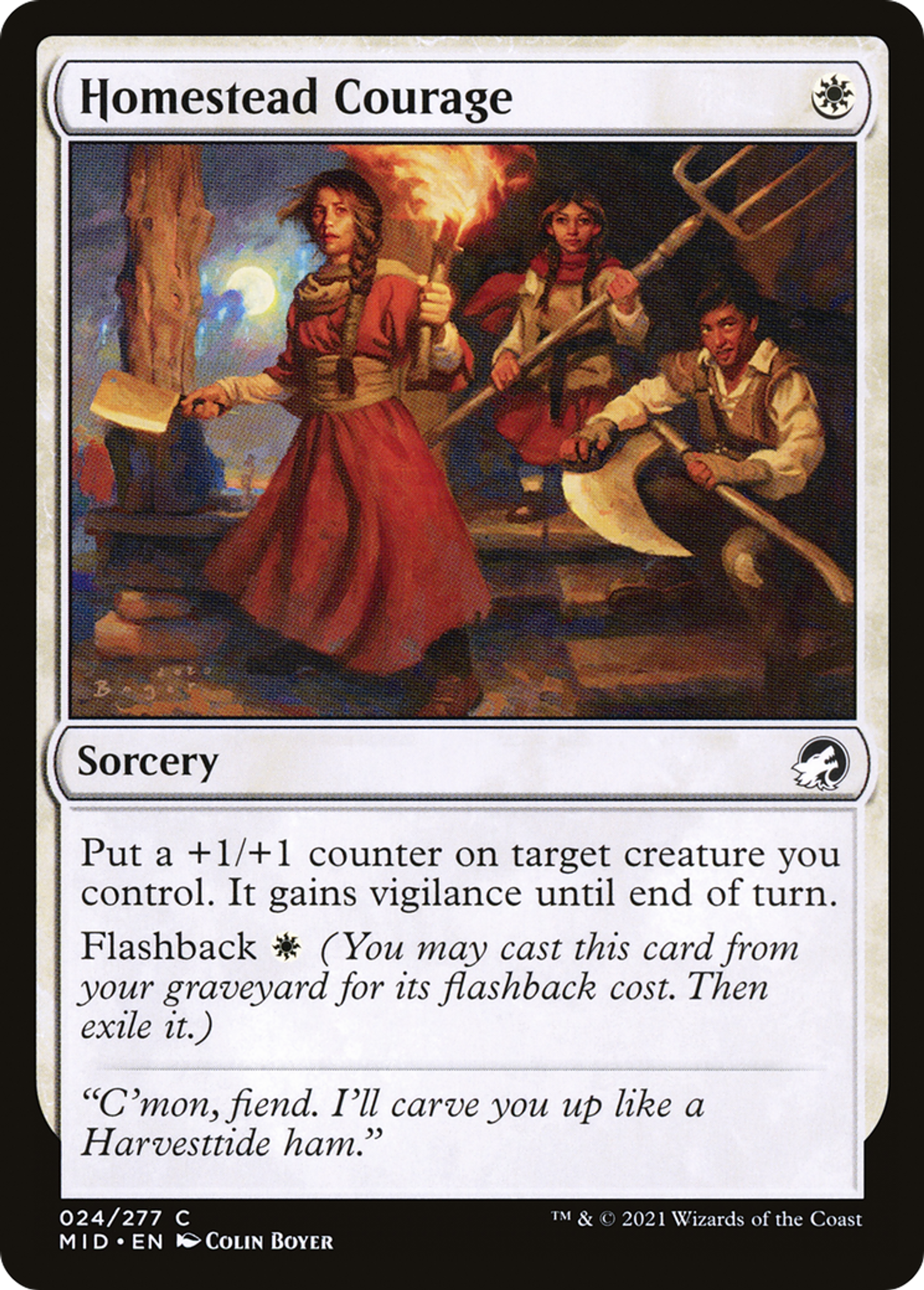 Courage à la ferme — Innistrad: Midnight Hunt — Magic: The Gathering