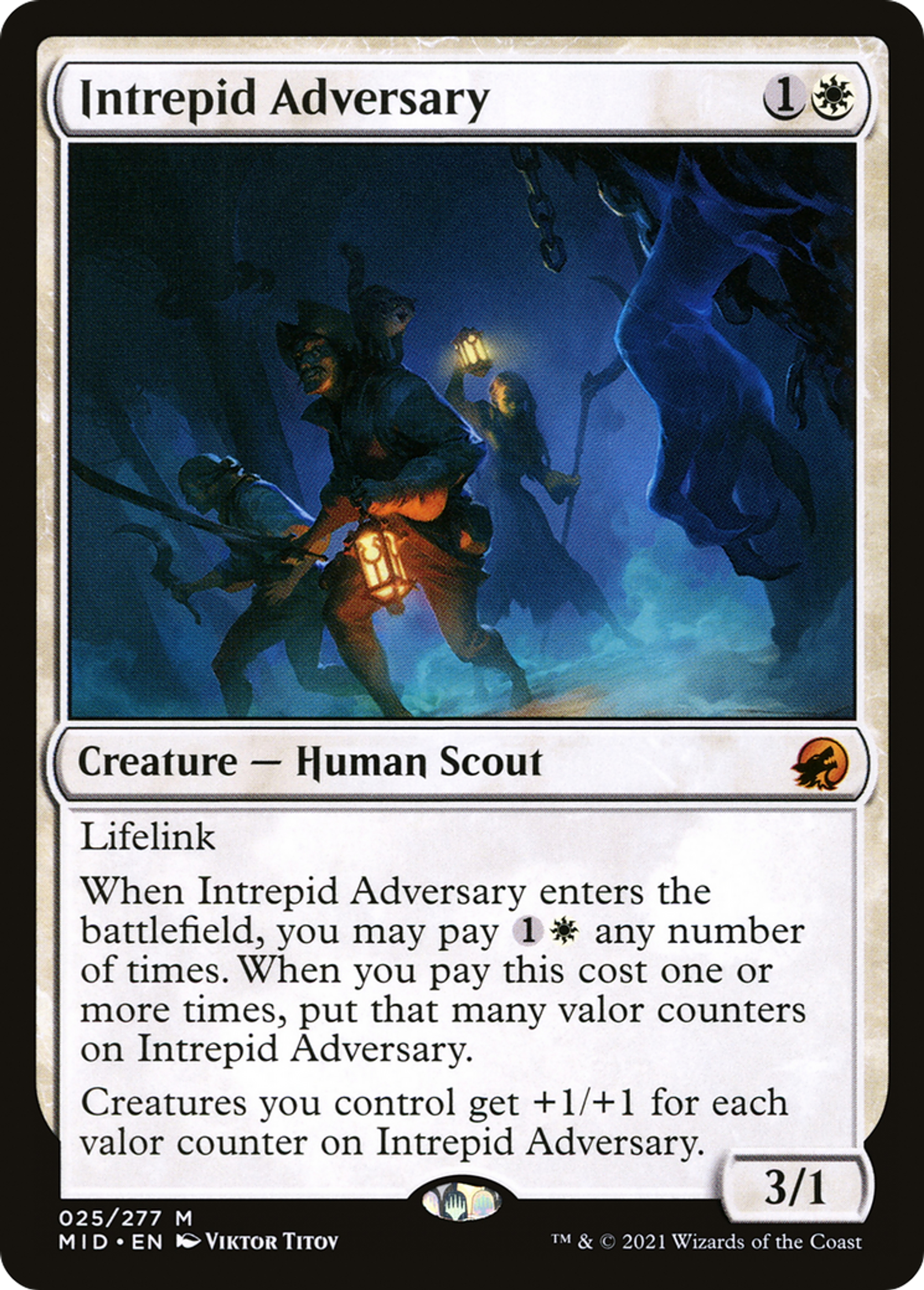 Intrepid Adversary — Innistrad: Midnight Hunt — Magic: The Gathering