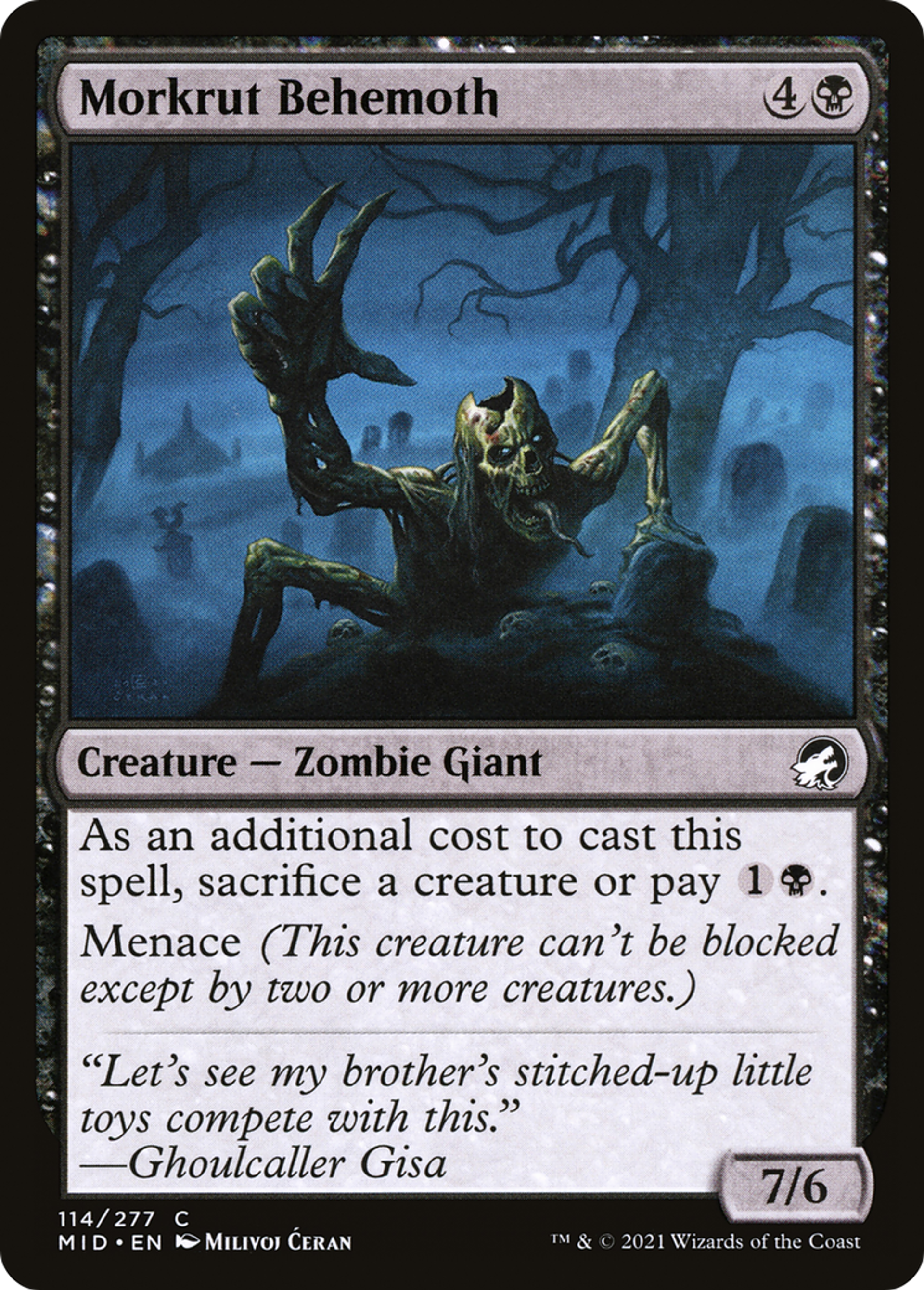 Morkrut Behemoth — Innistrad: Midnight Hunt — Magic: The Gathering