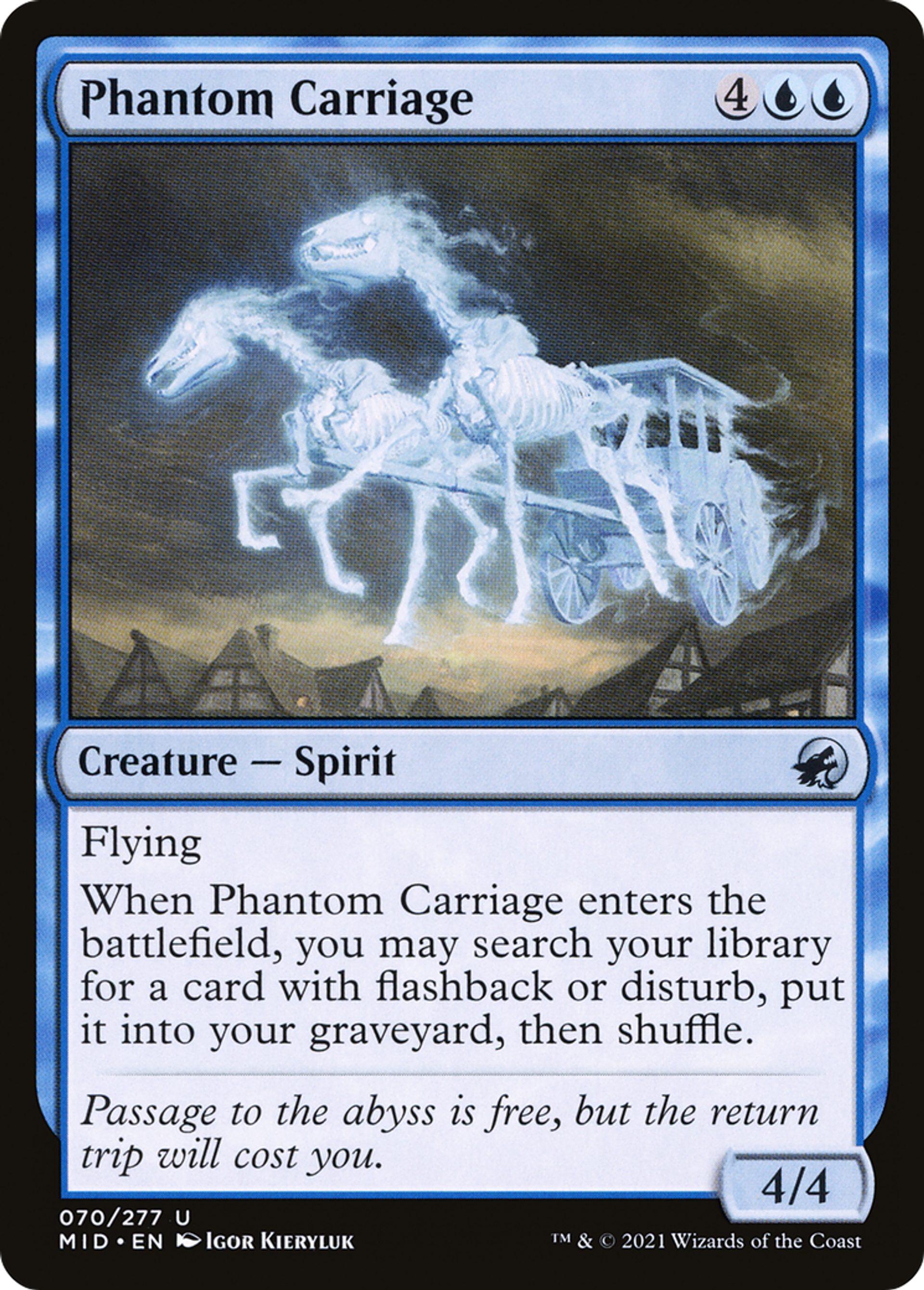 Carrosse fantomatique — Innistrad: Midnight Hunt — Magic: The Gathering