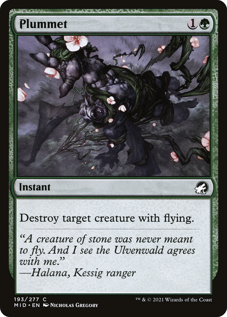 Plummet — Innistrad: Midnight Hunt — Magic: The Gathering