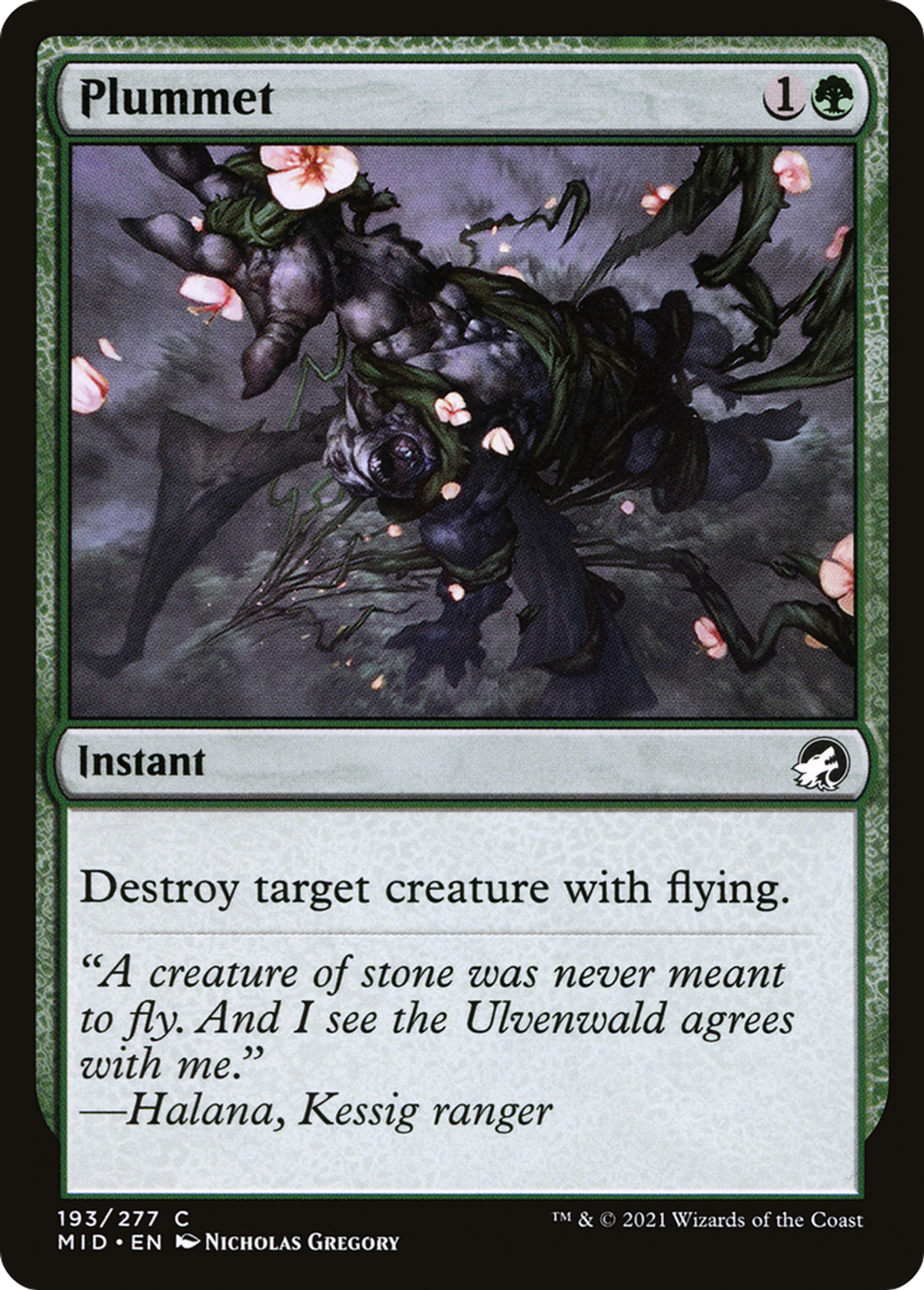 Tomber à pic — Innistrad: Midnight Hunt — Magic: The Gathering