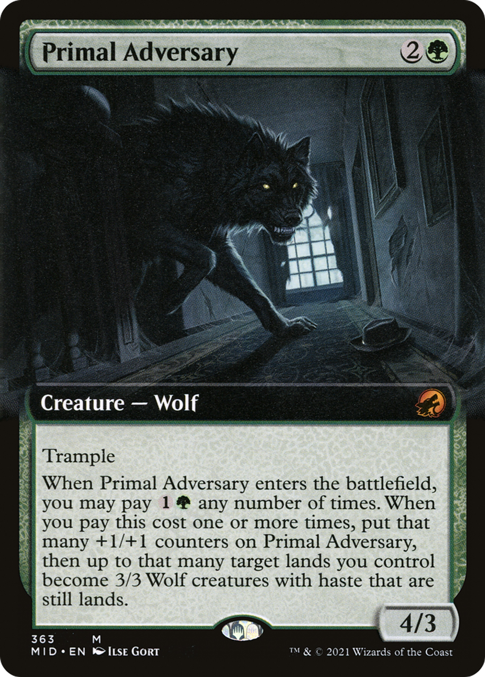 Primal Adversary — Innistrad: Midnight Hunt — Magic: The Gathering