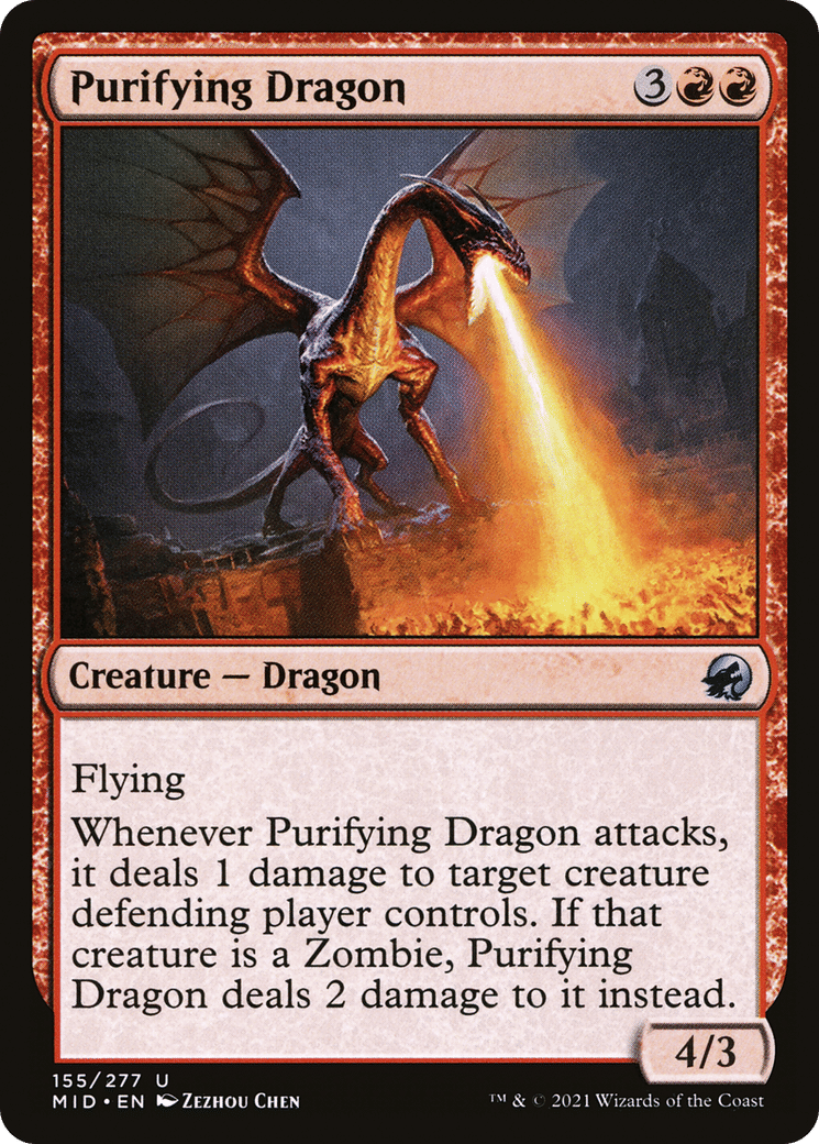 Purifying Dragon — Innistrad: Midnight Hunt — Magic: The Gathering