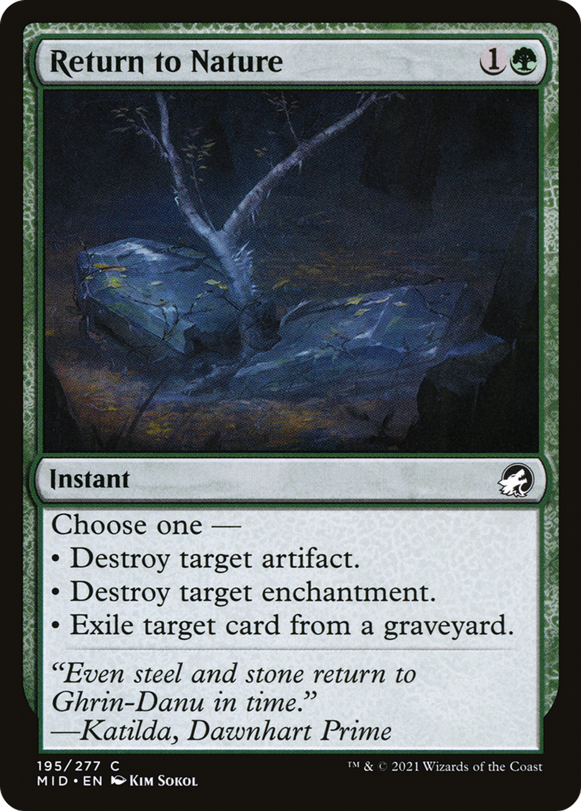 Regain de la la nature — Innistrad: Midnight Hunt — Magic: The Gathering