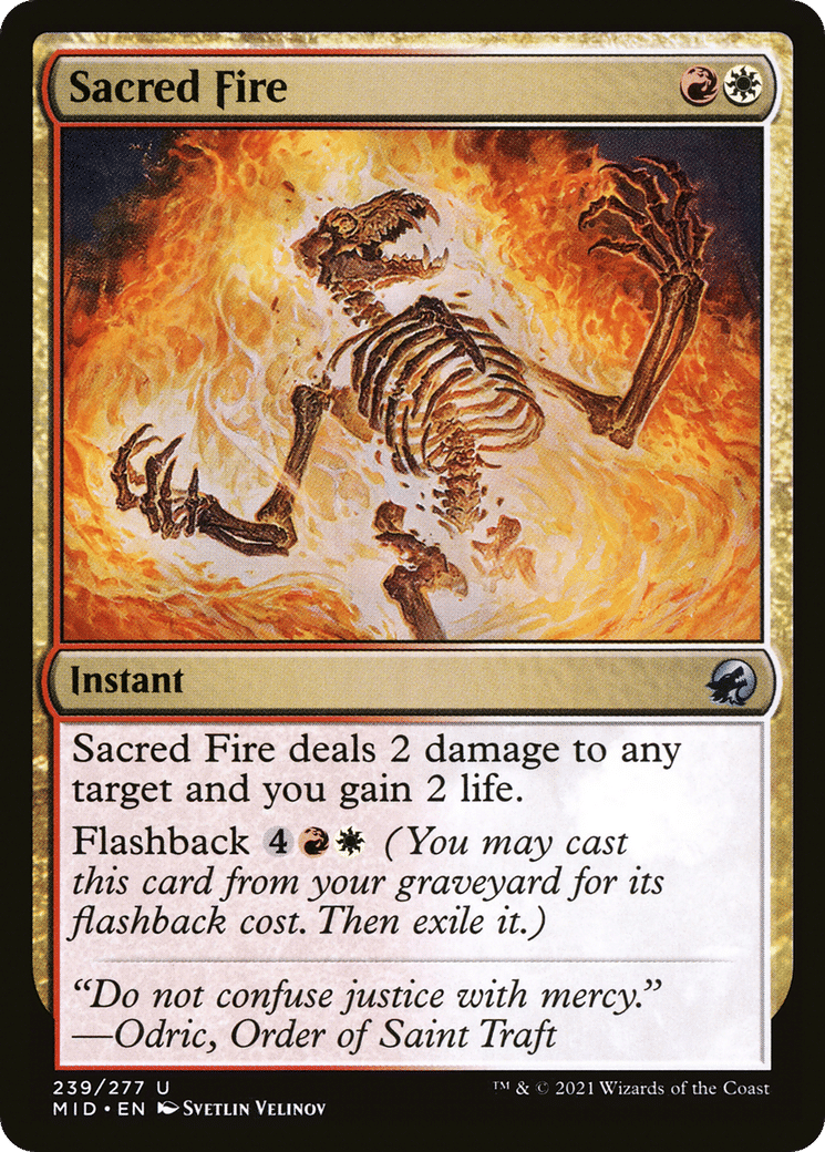 Sacred Fire — Innistrad: Midnight Hunt — Magic: The Gathering
