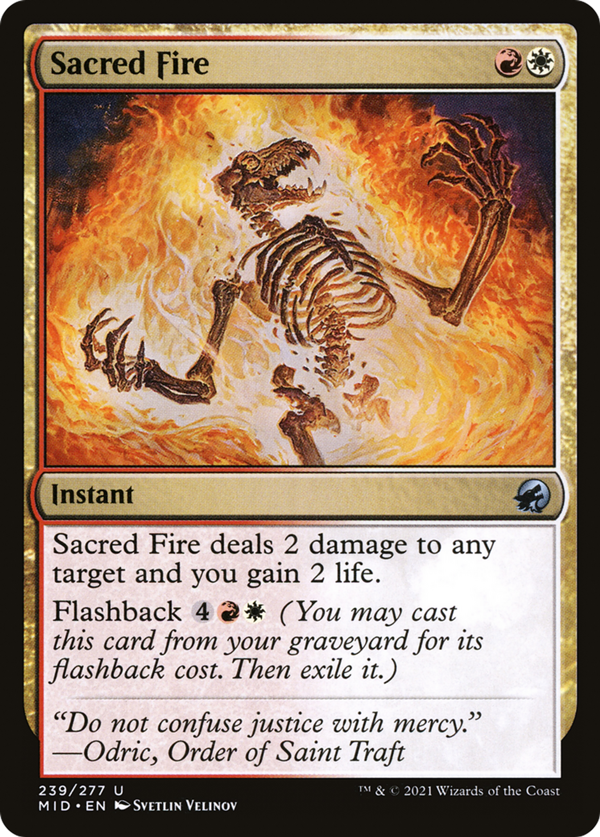 Sacred Fire — Innistrad: Midnight Hunt — Magic: The Gathering