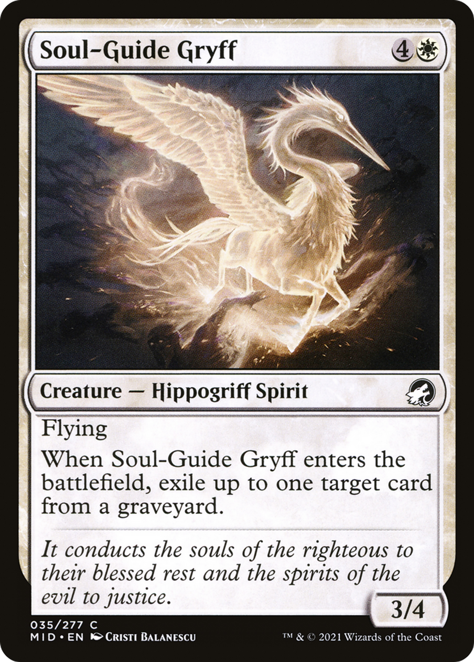 Gryff guide-âmes — Innistrad: Midnight Hunt — Magic: The Gathering