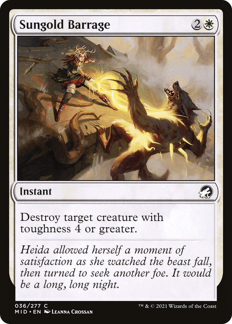 Sungold Barrage — Innistrad: Midnight Hunt — Magic: The Gathering