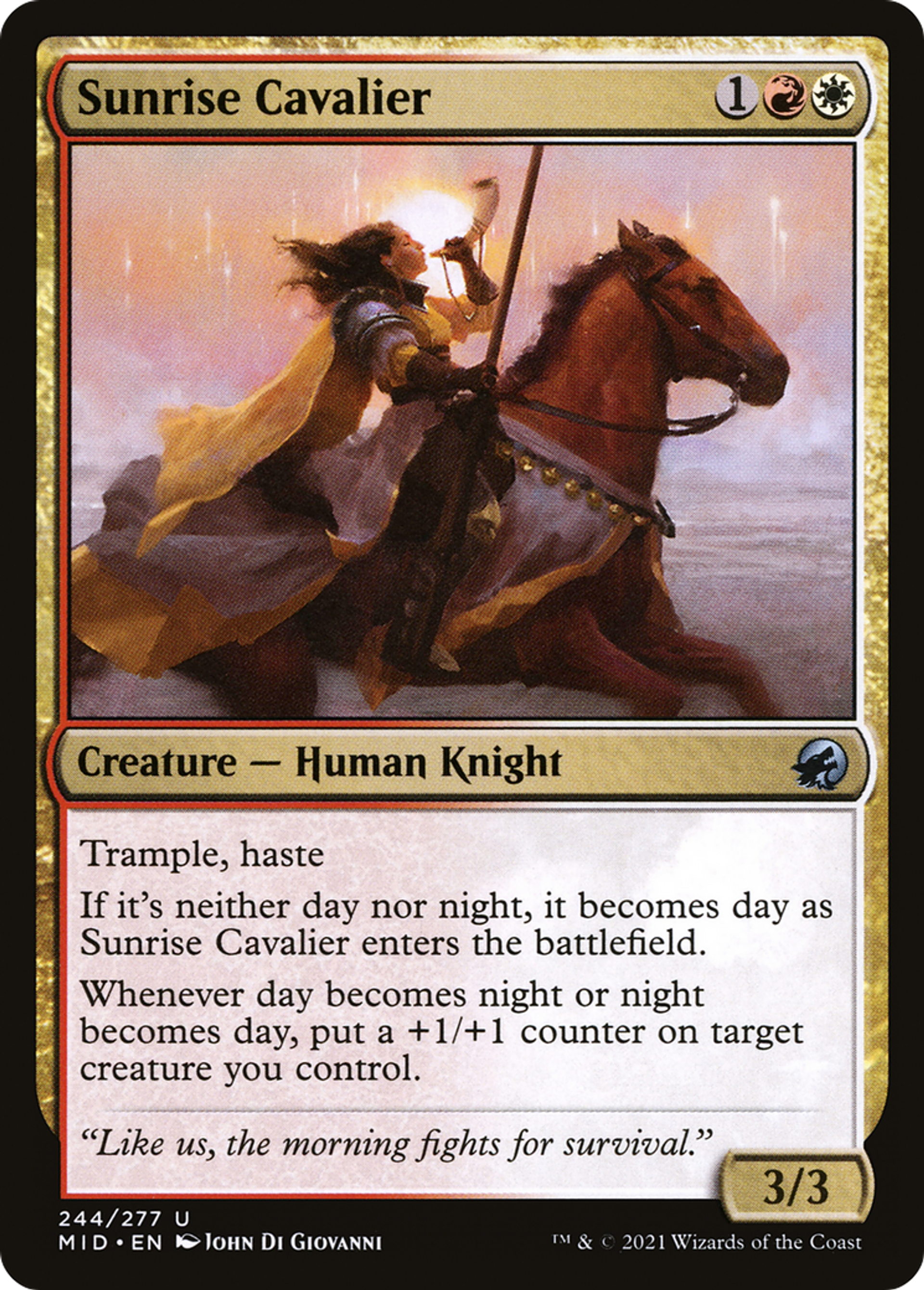 Sunrise Cavalier — Innistrad: Midnight Hunt — Magic: The Gathering