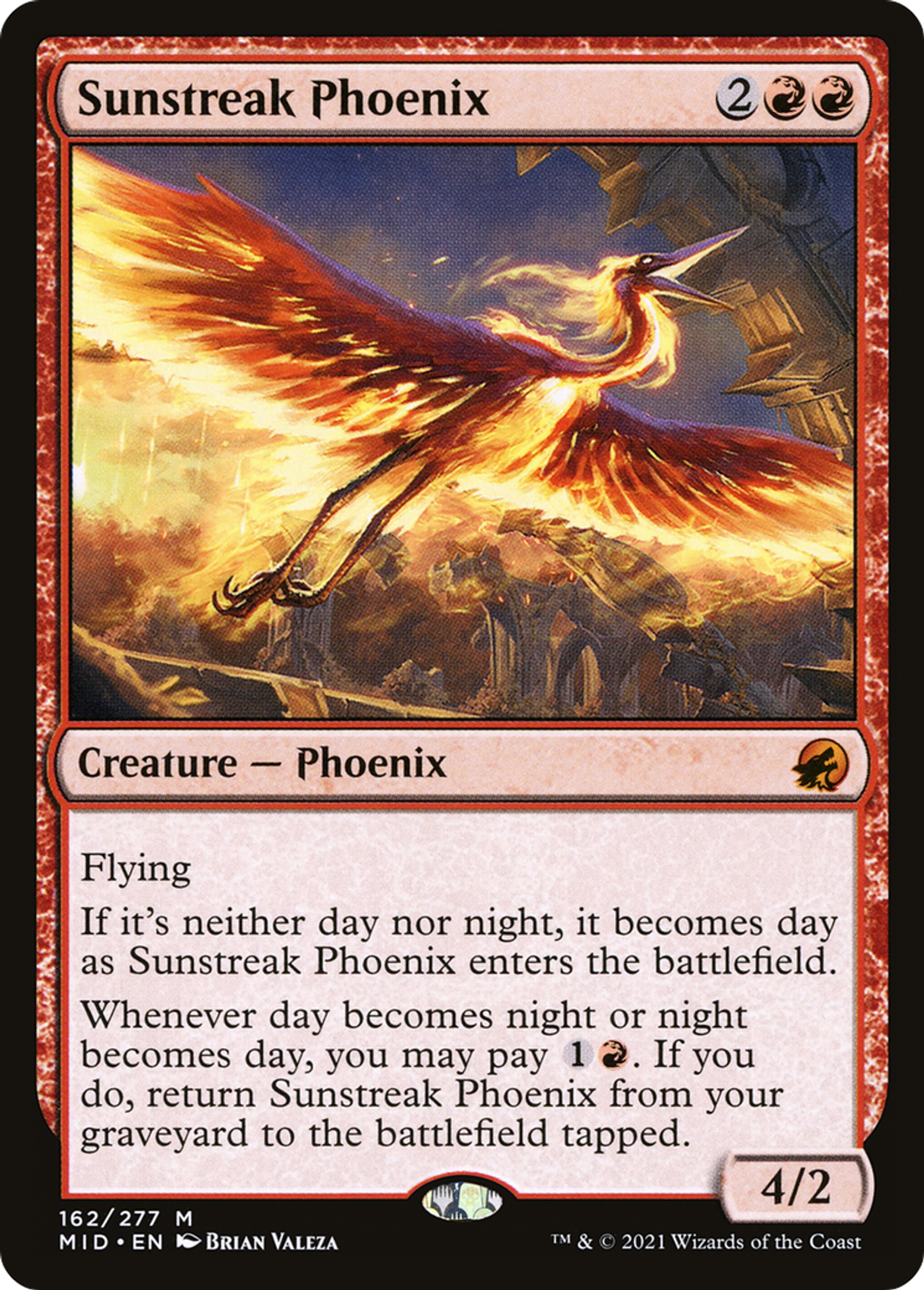 Phénix rayon de soleil — Innistrad: Midnight Hunt — Magic: The Gathering