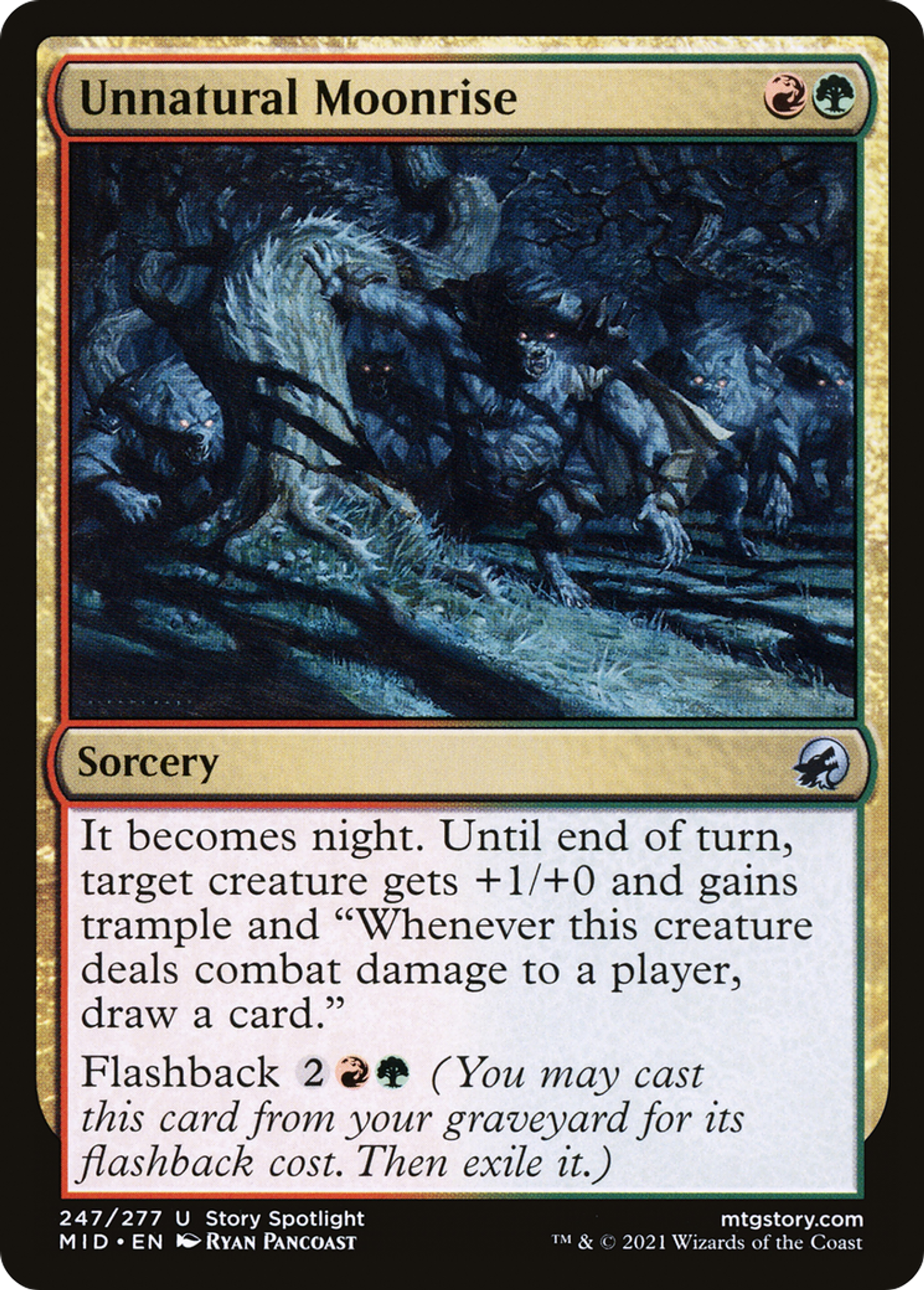 Unnatural Moonrise — Innistrad: Midnight Hunt — Magic: The Gathering