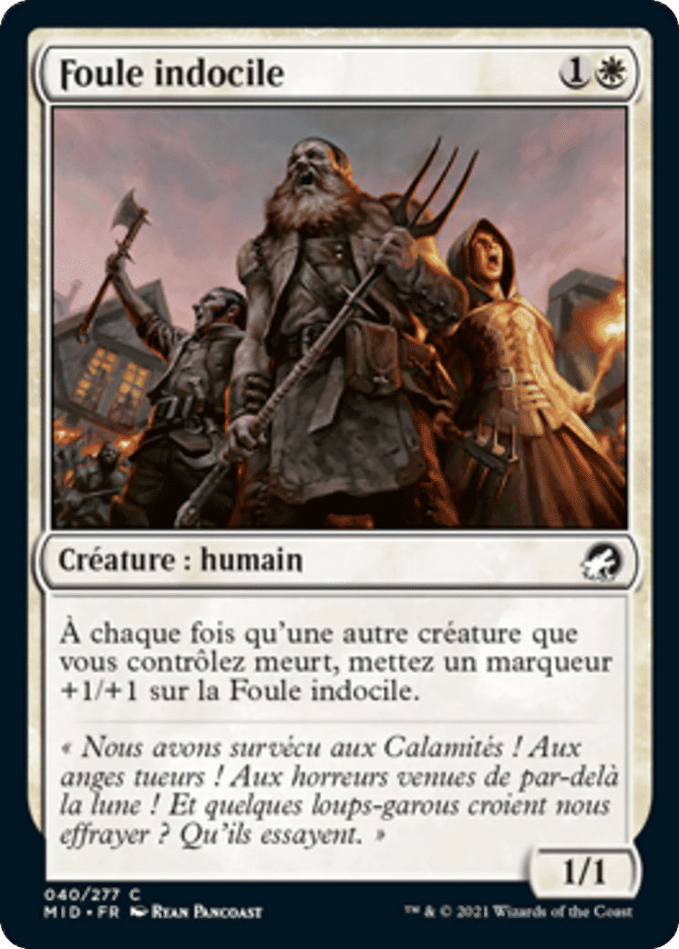 Foule indocile — Innistrad: Midnight Hunt — Magic: The Gathering