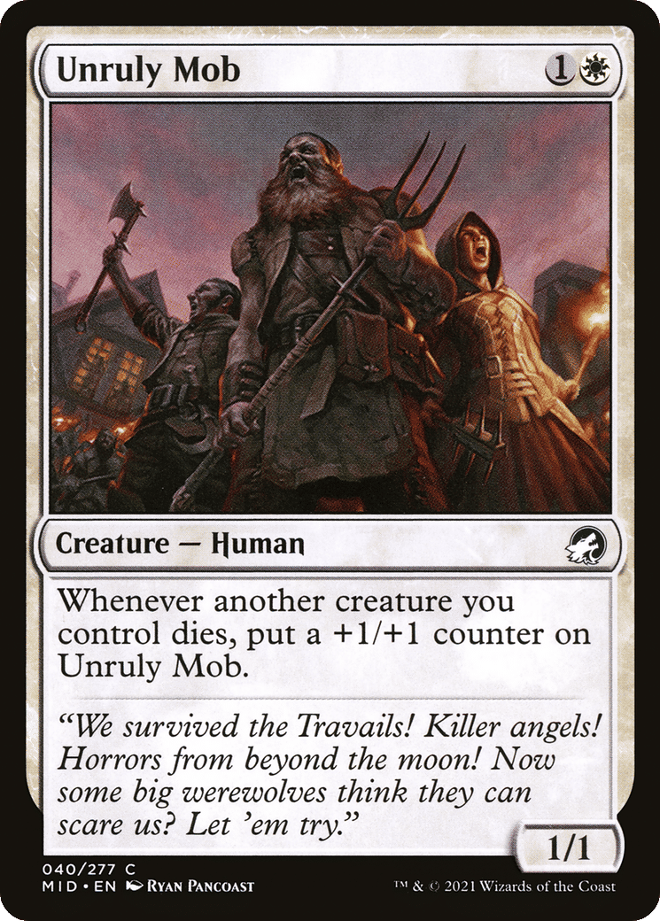 Unruly Mob — Innistrad: Midnight Hunt — Magic: The Gathering