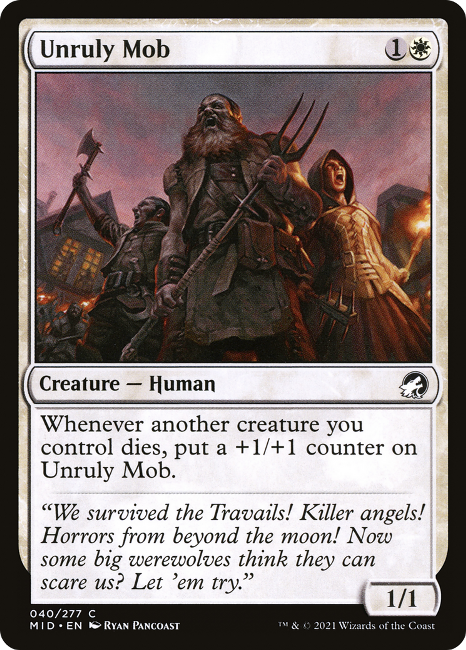 Foule indocile — Innistrad: Midnight Hunt — Magic: The Gathering
