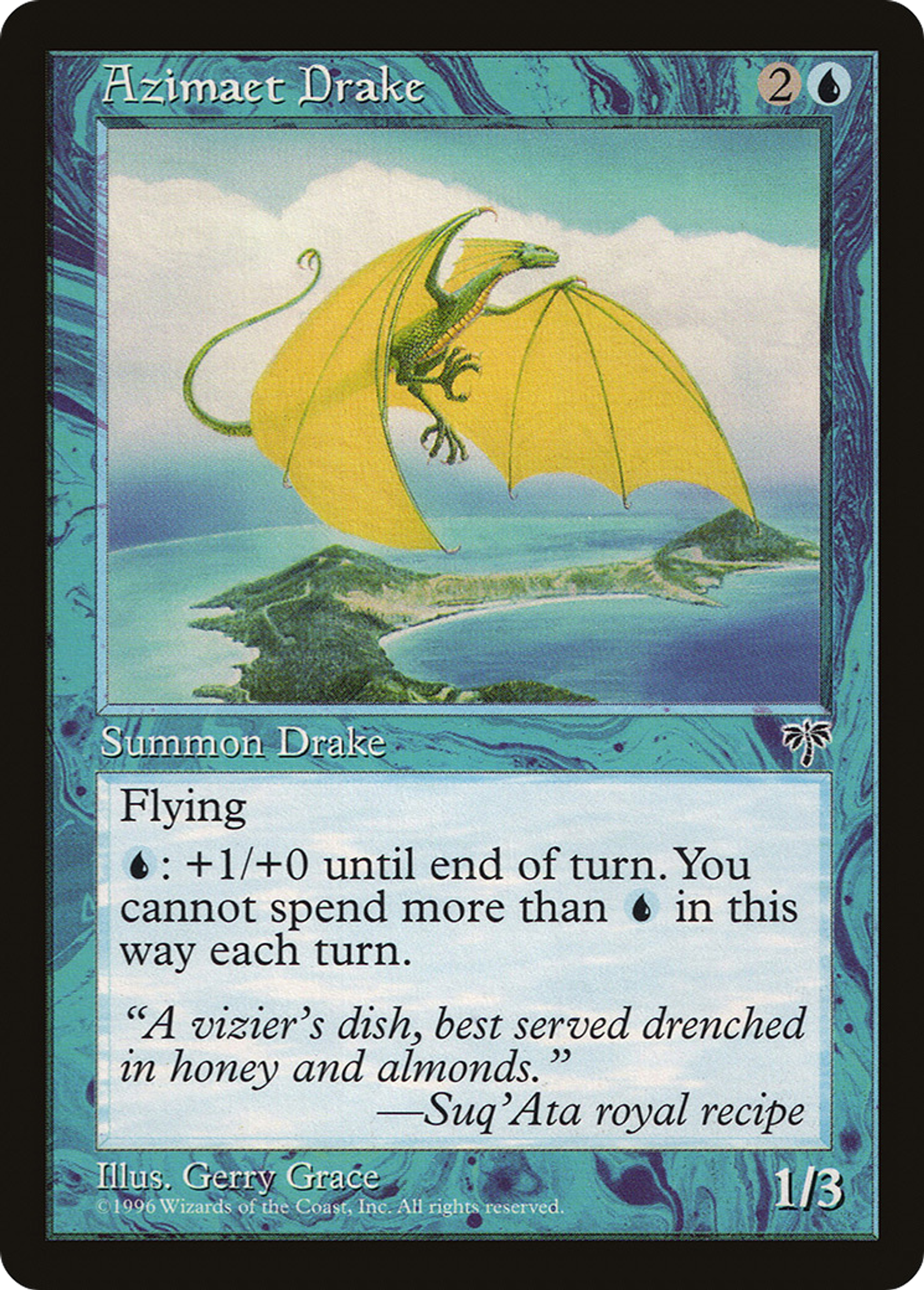 Azimaet Drake — Mirage — Magic: The Gathering