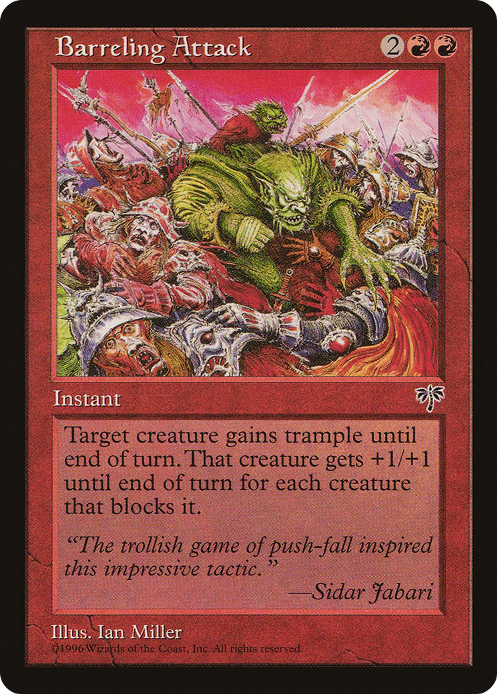 Barreling Attack — Mirage — Magic: The Gathering