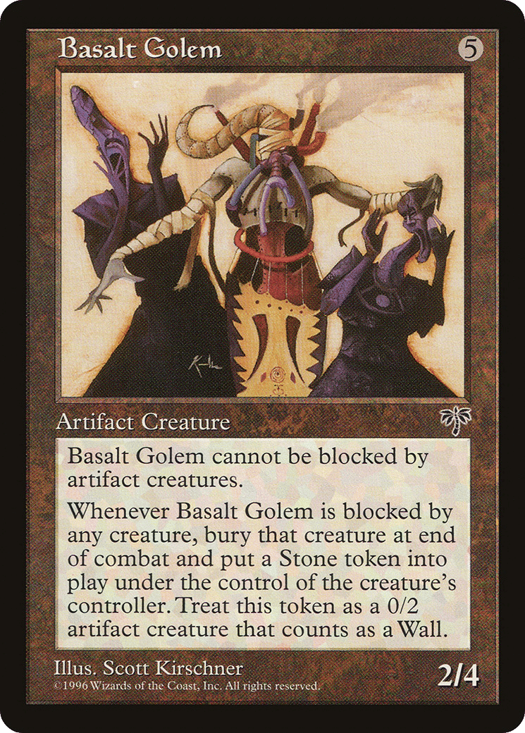 Basalt Golem — Mirage — Magic: The Gathering
