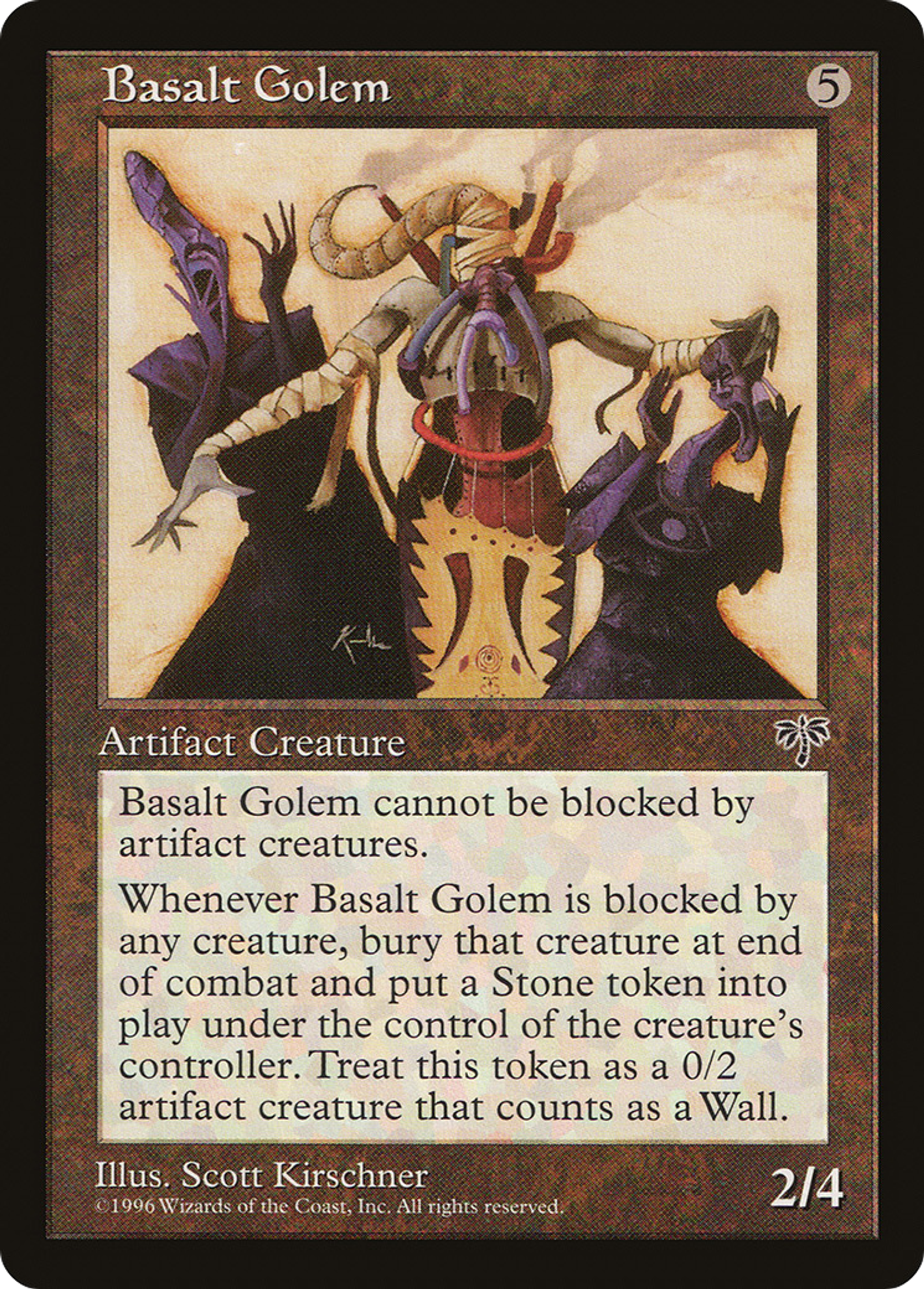 Golem de basalte — Mirage — Magic: The Gathering