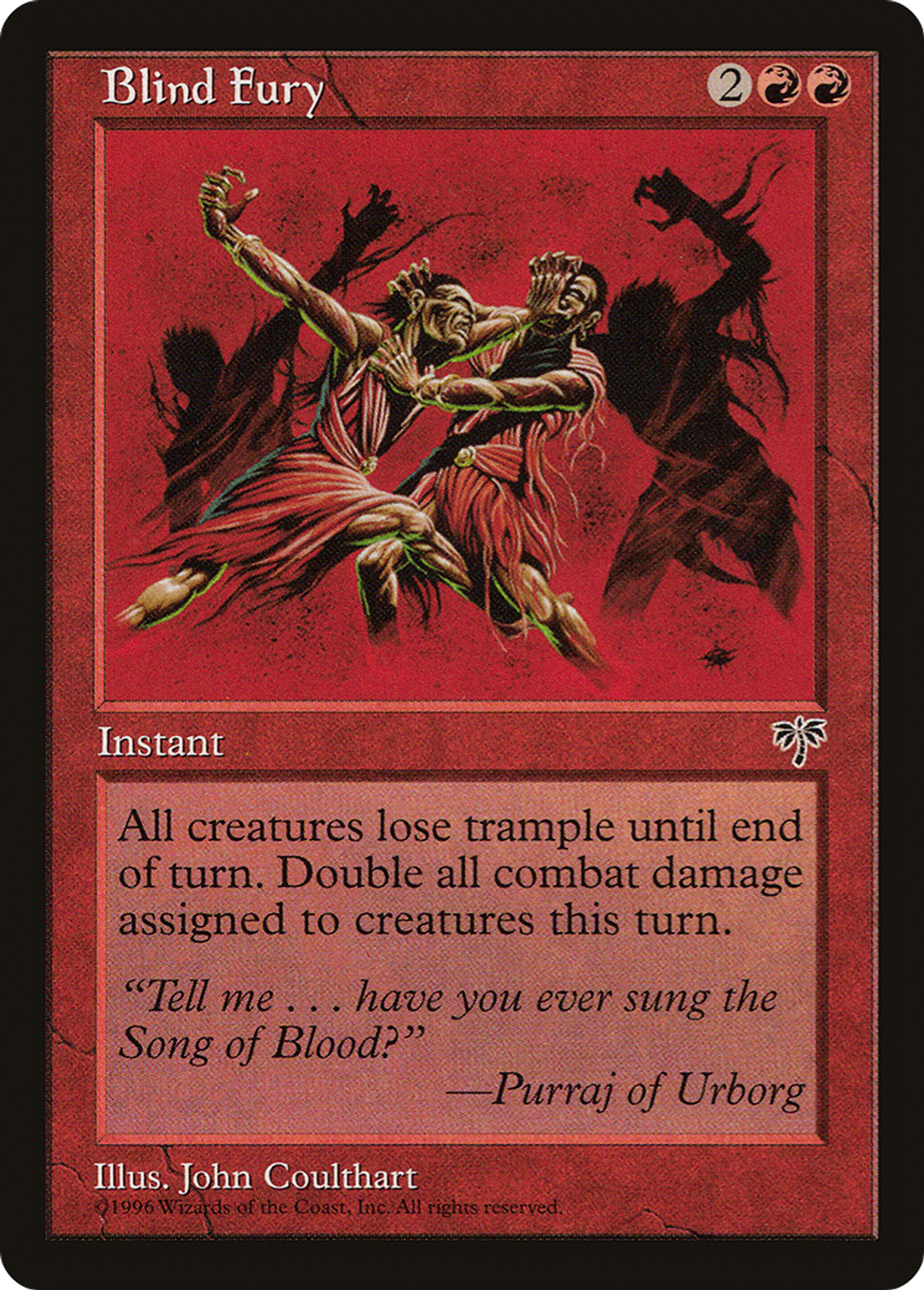 Blind Fury — Mirage — Magic: The Gathering
