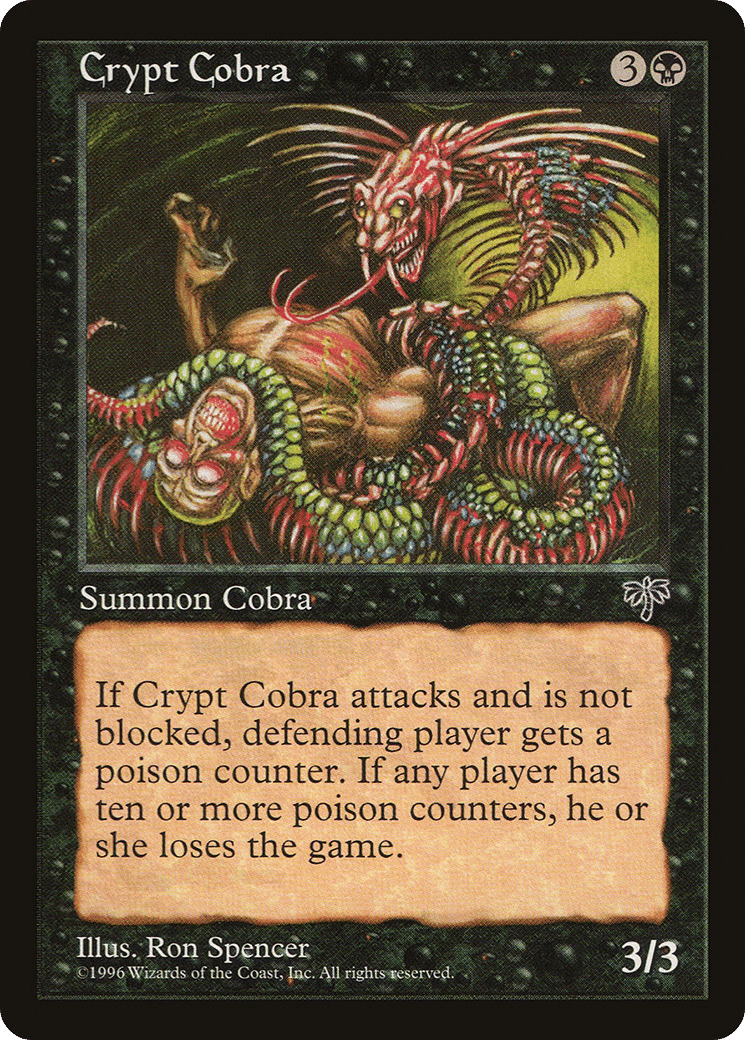 Crypt Cobra — Mirage — Magic: The Gathering