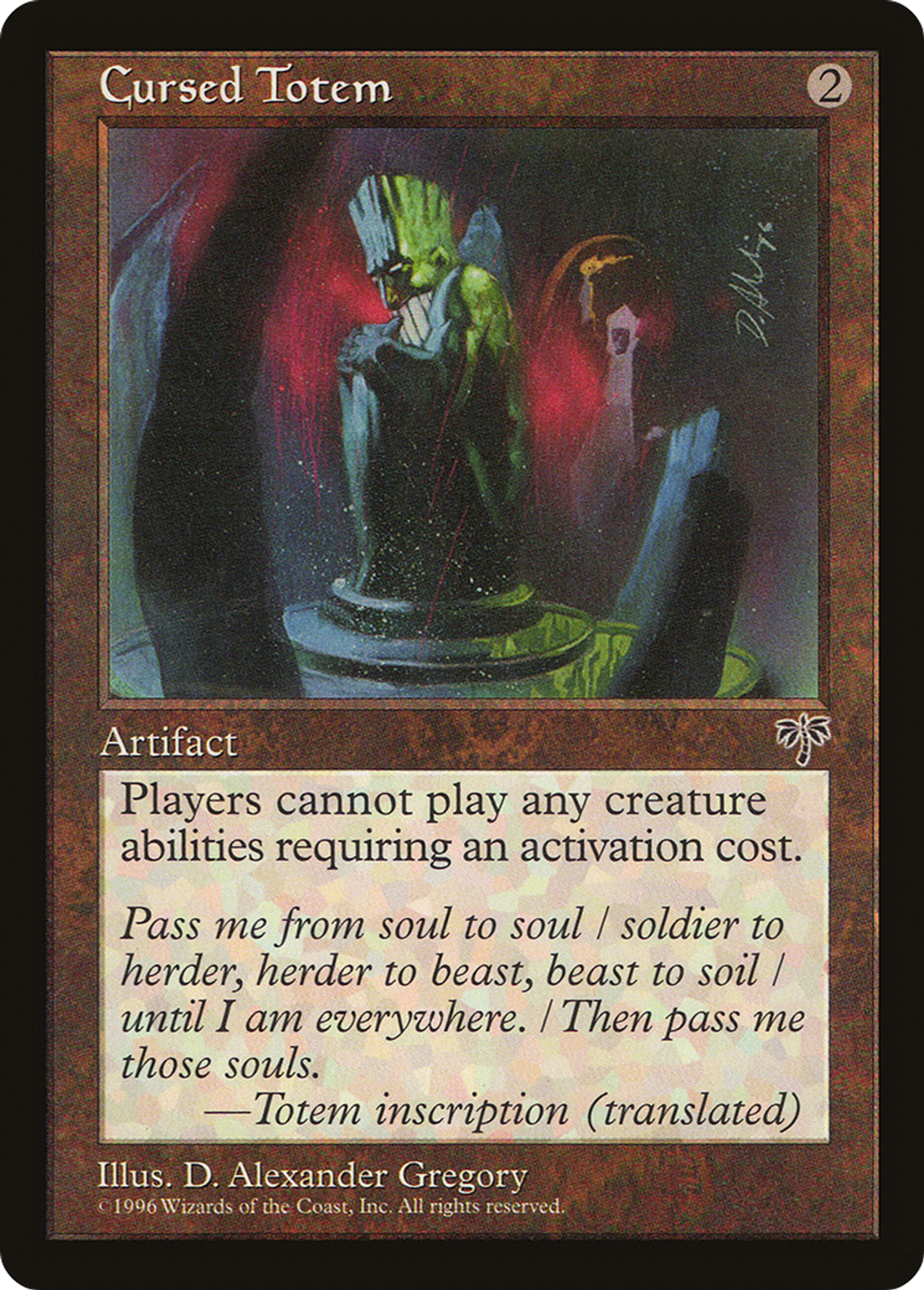 Cursed Totem — Mirage — Magic: The Gathering